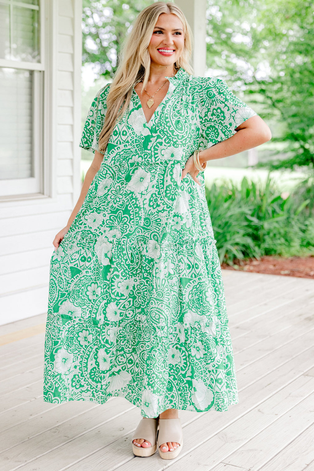 Straight Shot Dress, Green