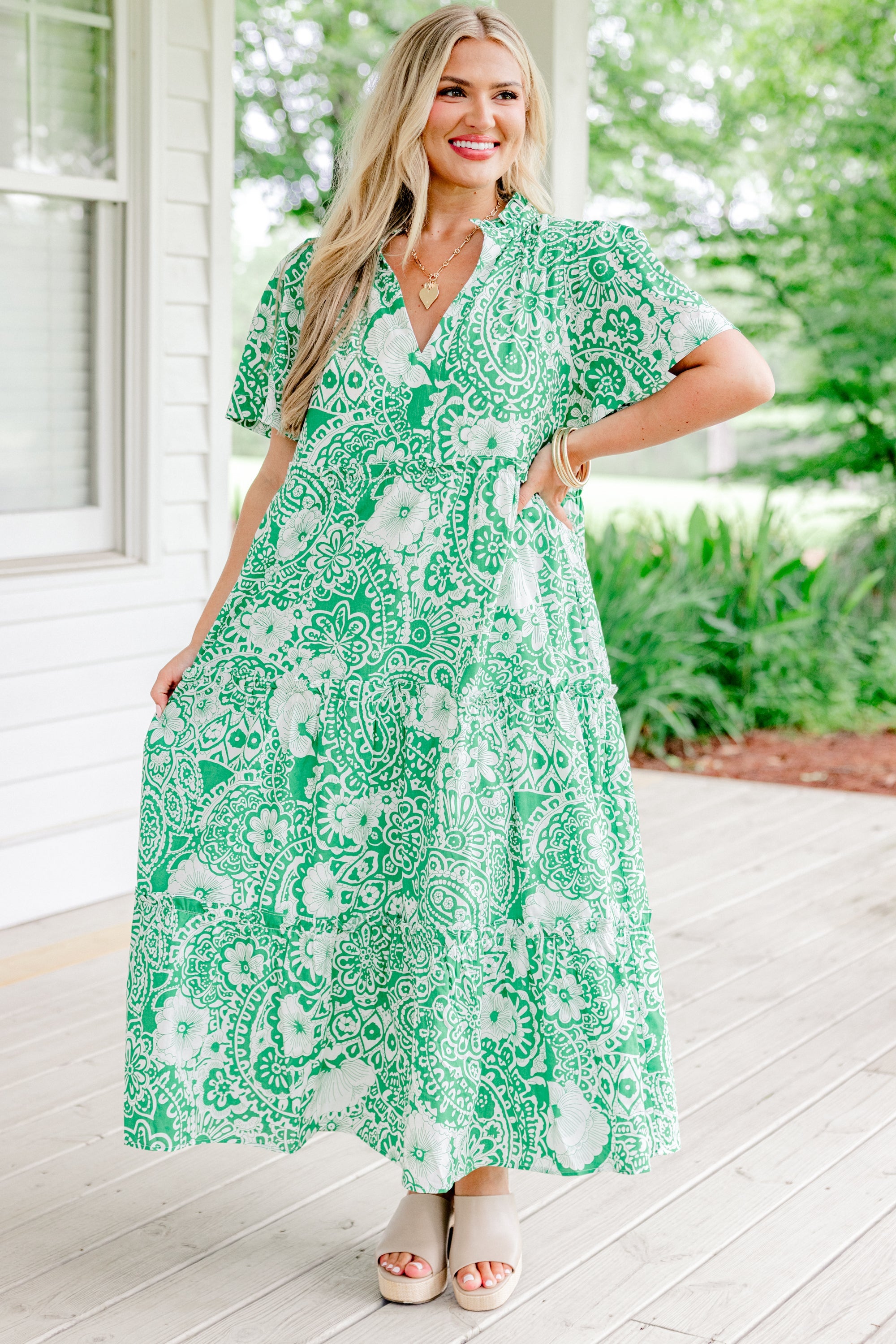 Straight Shot Dress, Green
