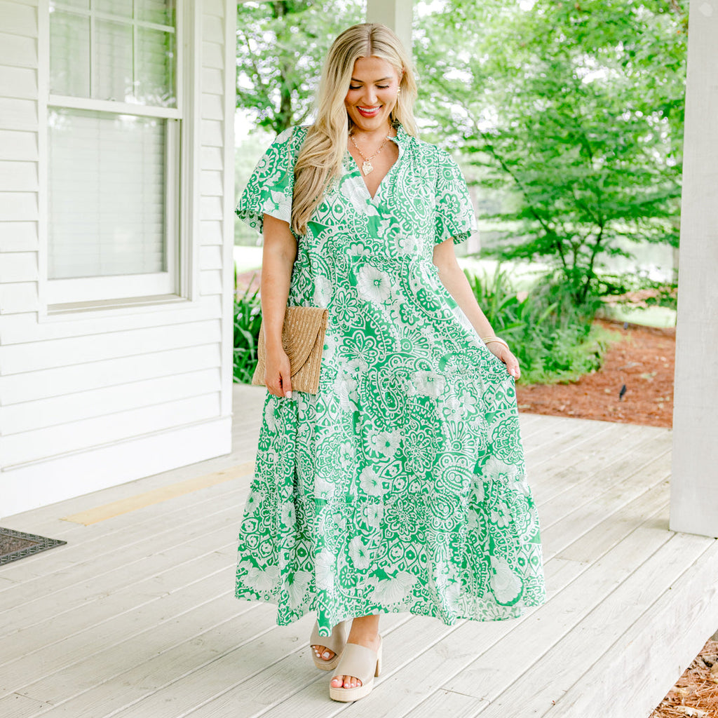 Straight Shot Dress, Green