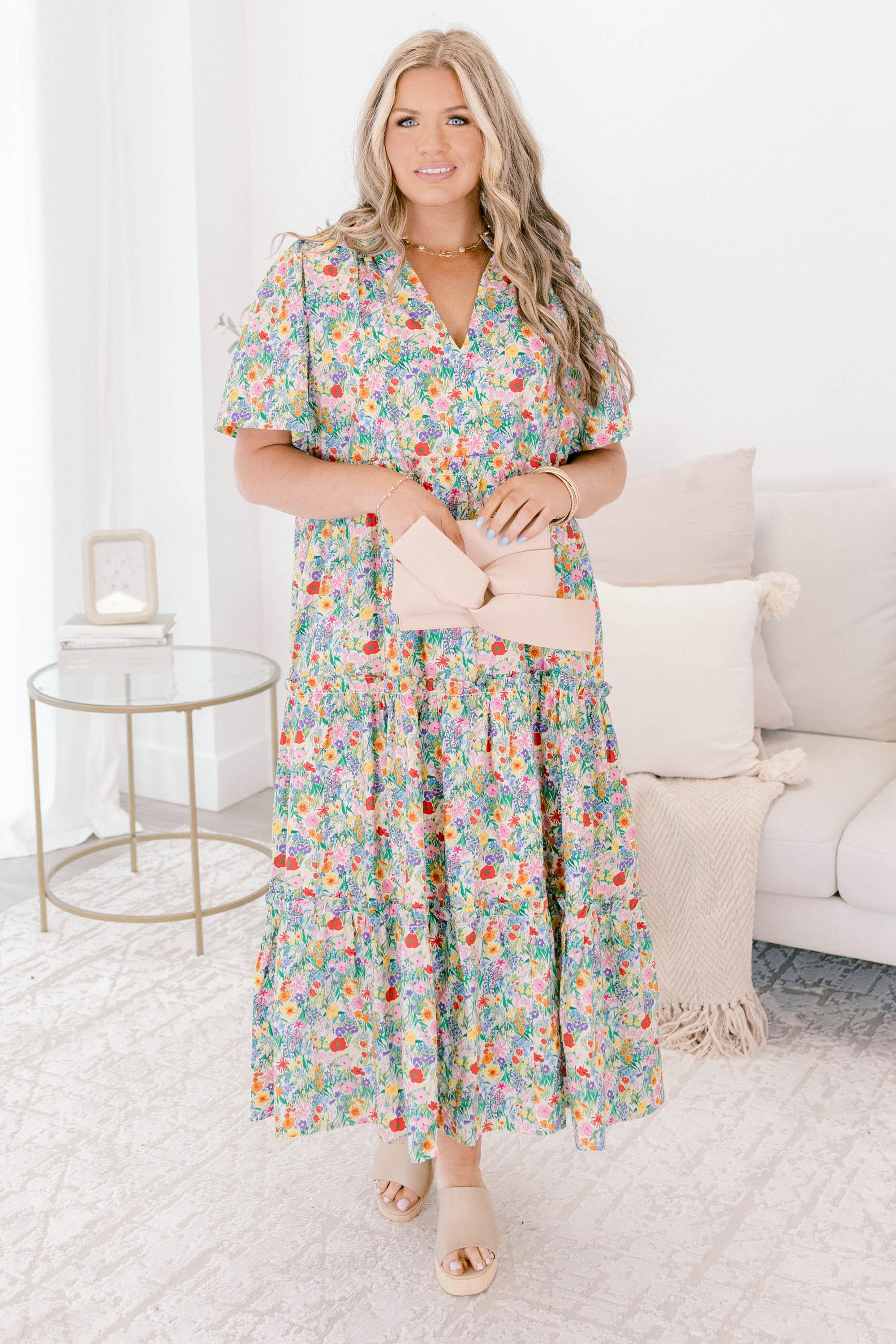 Straight Shot Dress, Pink Floral