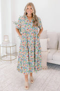 Straight Shot Dress, Pink Floral