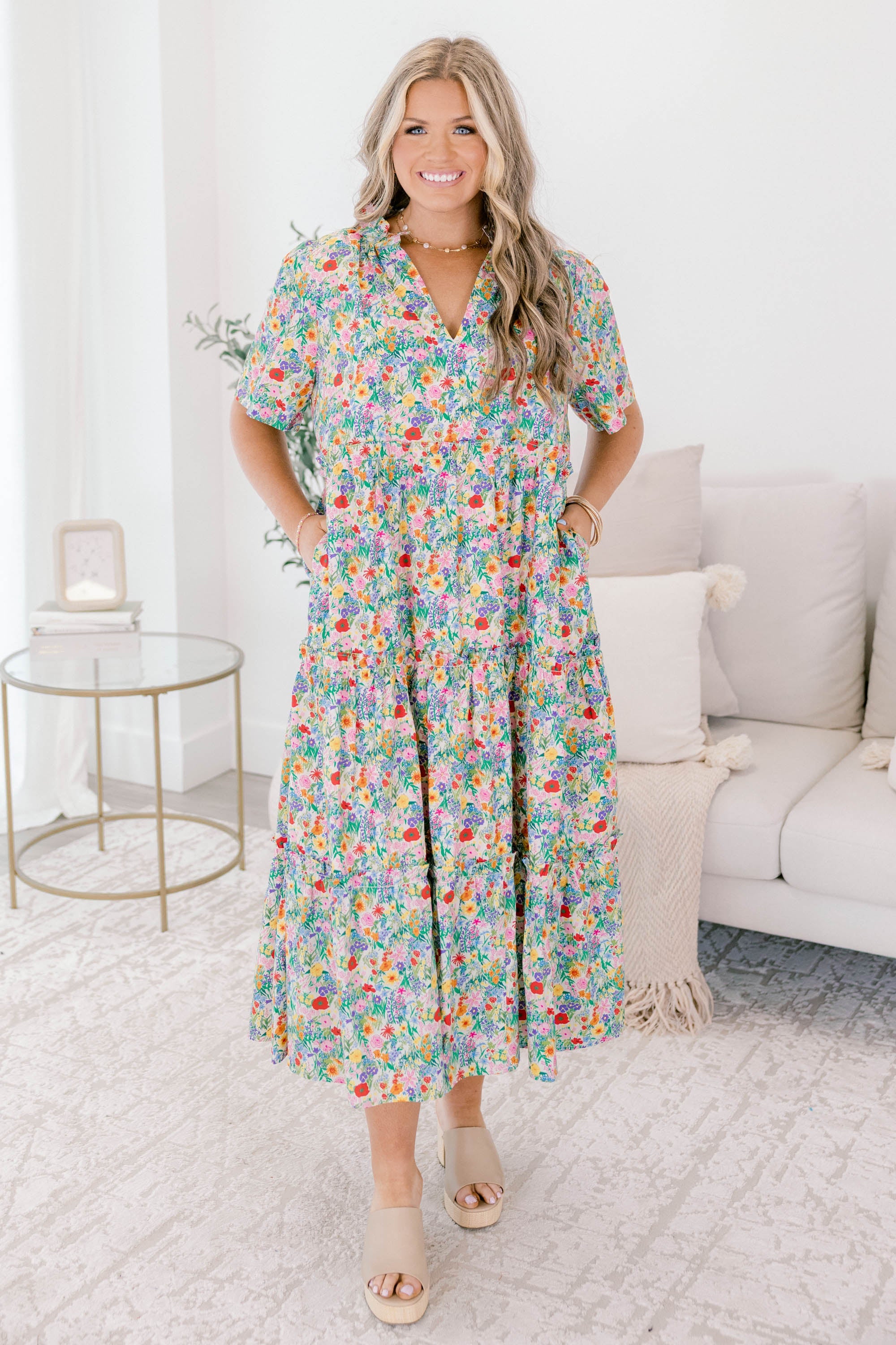 Straight Shot Dress, Pink Floral