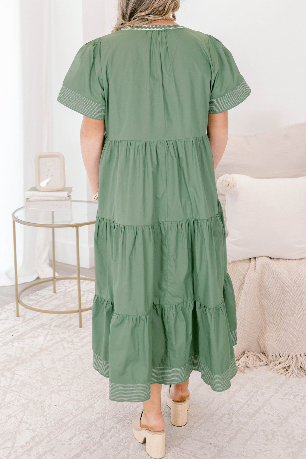 Straight Shot Dress, Sage