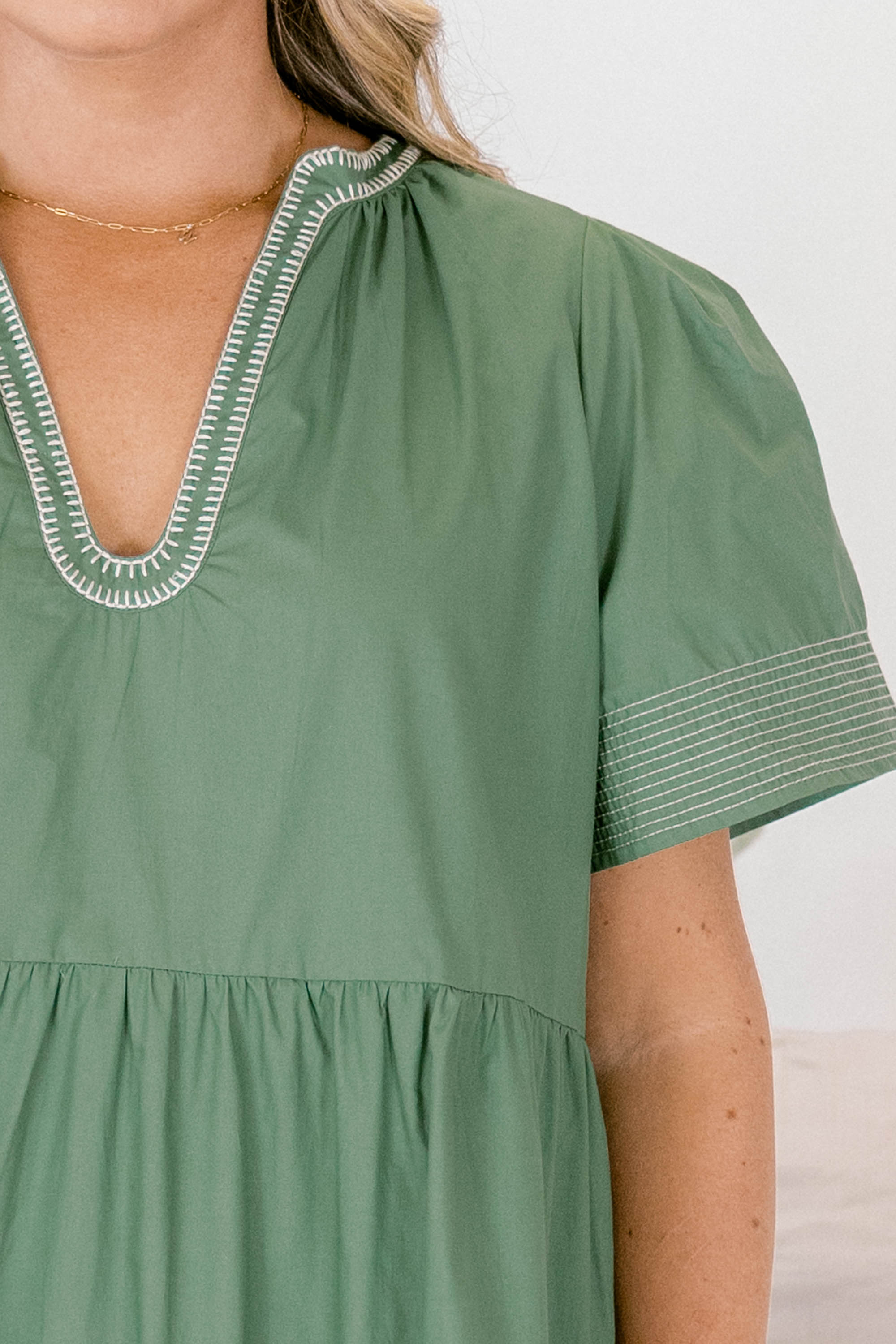 Straight Shot Dress, Sage