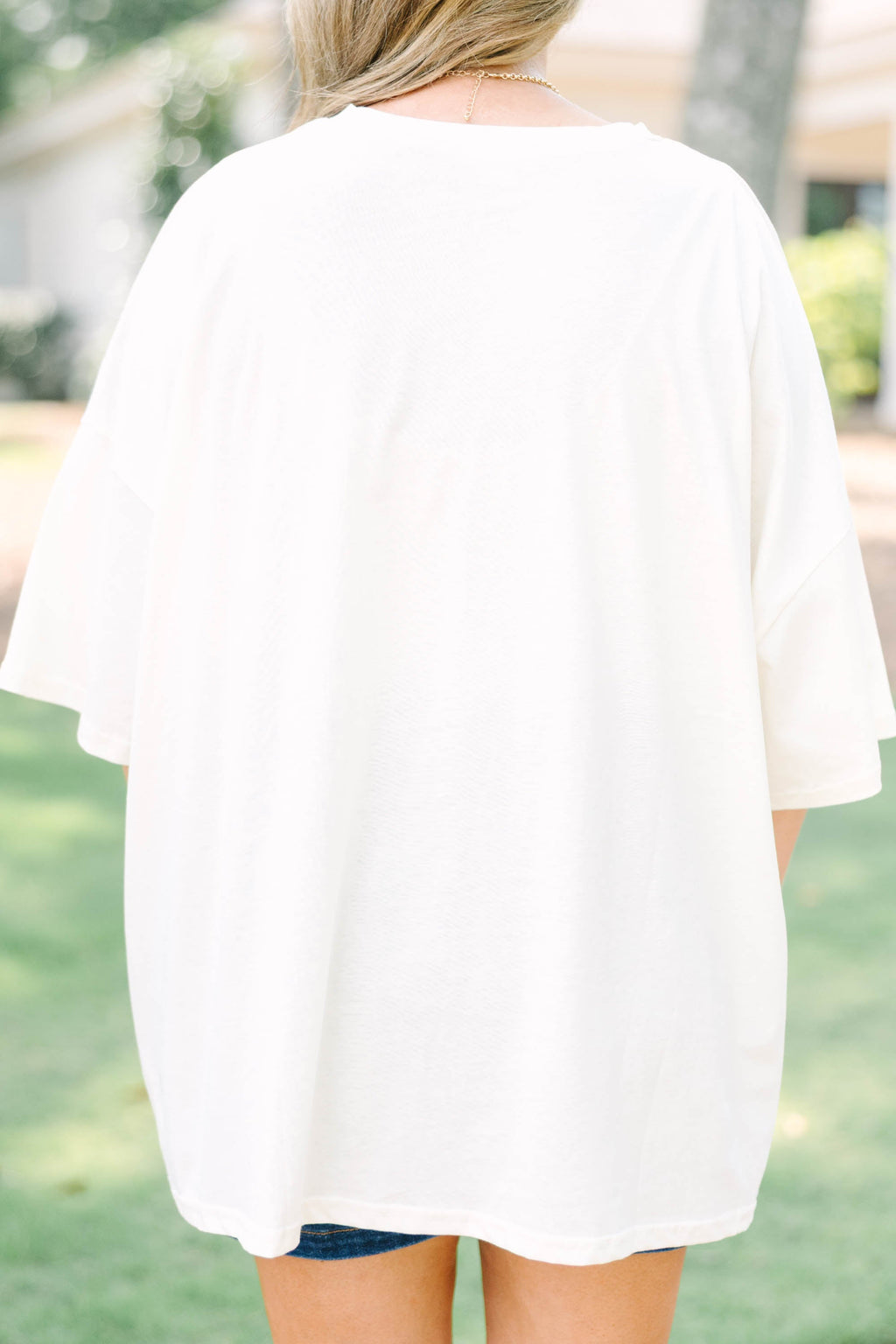 Strawberry Season Boyfriend Tee, Ivory