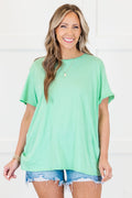 String Of Luck Tee, Green Mint
