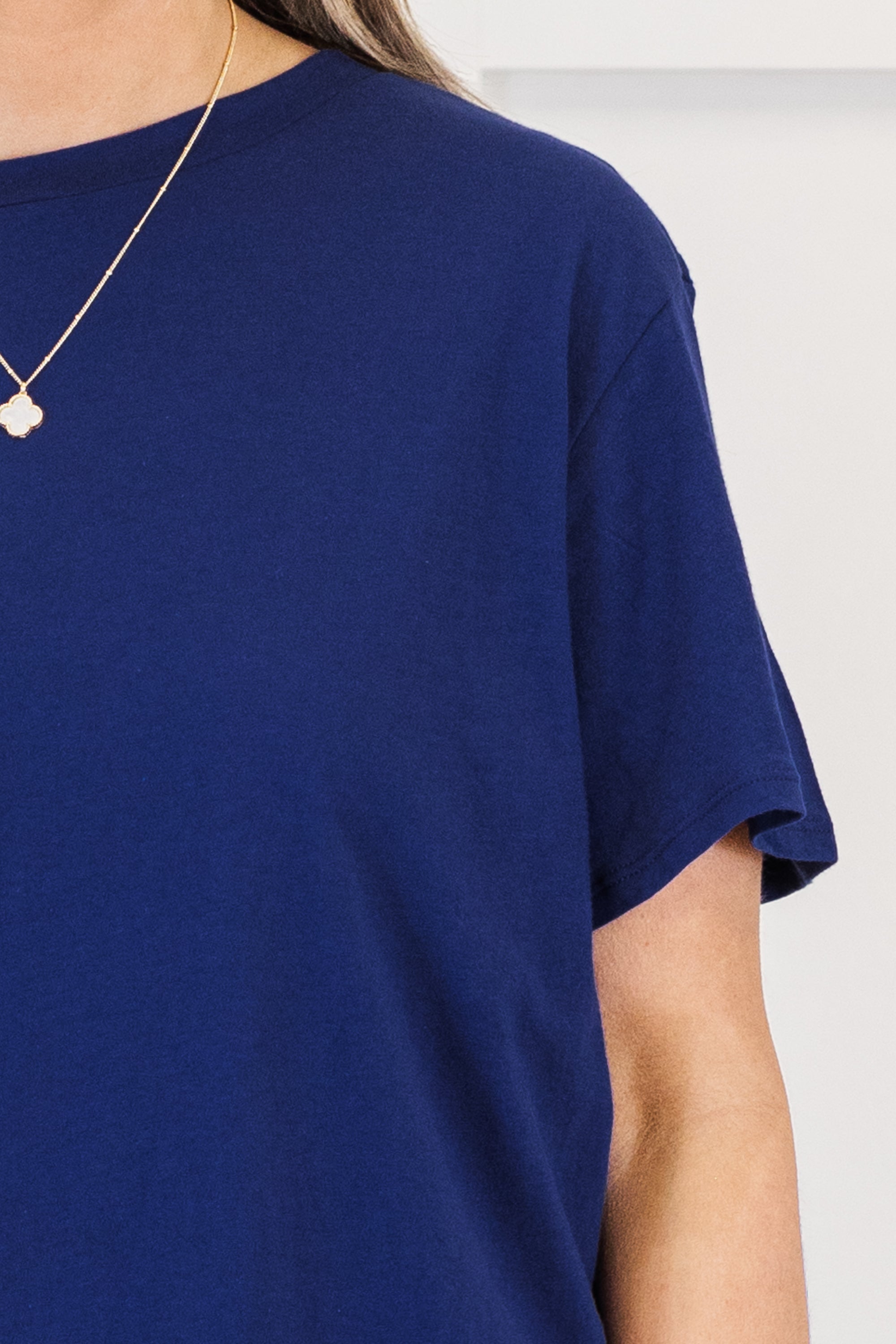 String Of Luck Tee, Light Navy