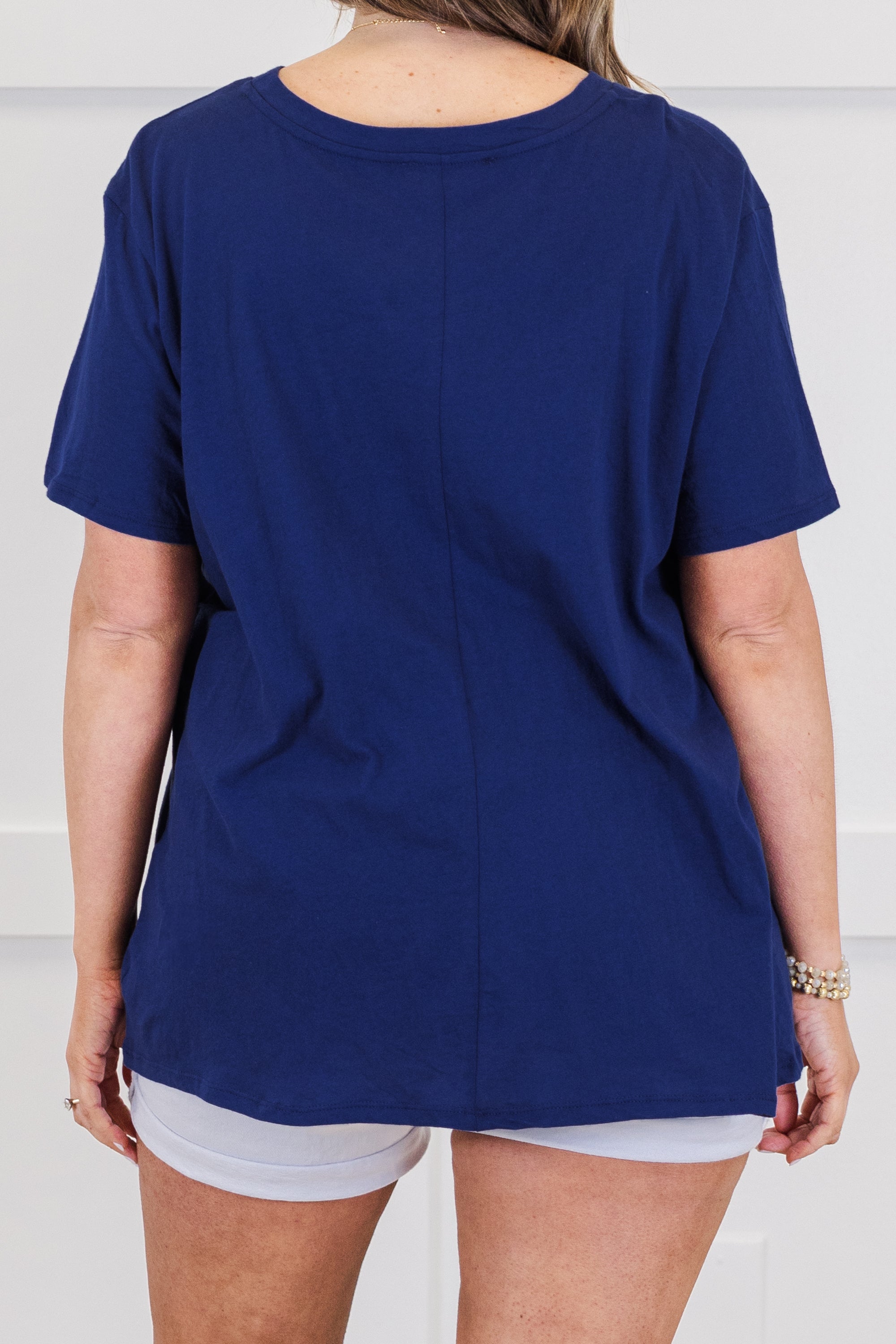 String Of Luck Tee, Light Navy