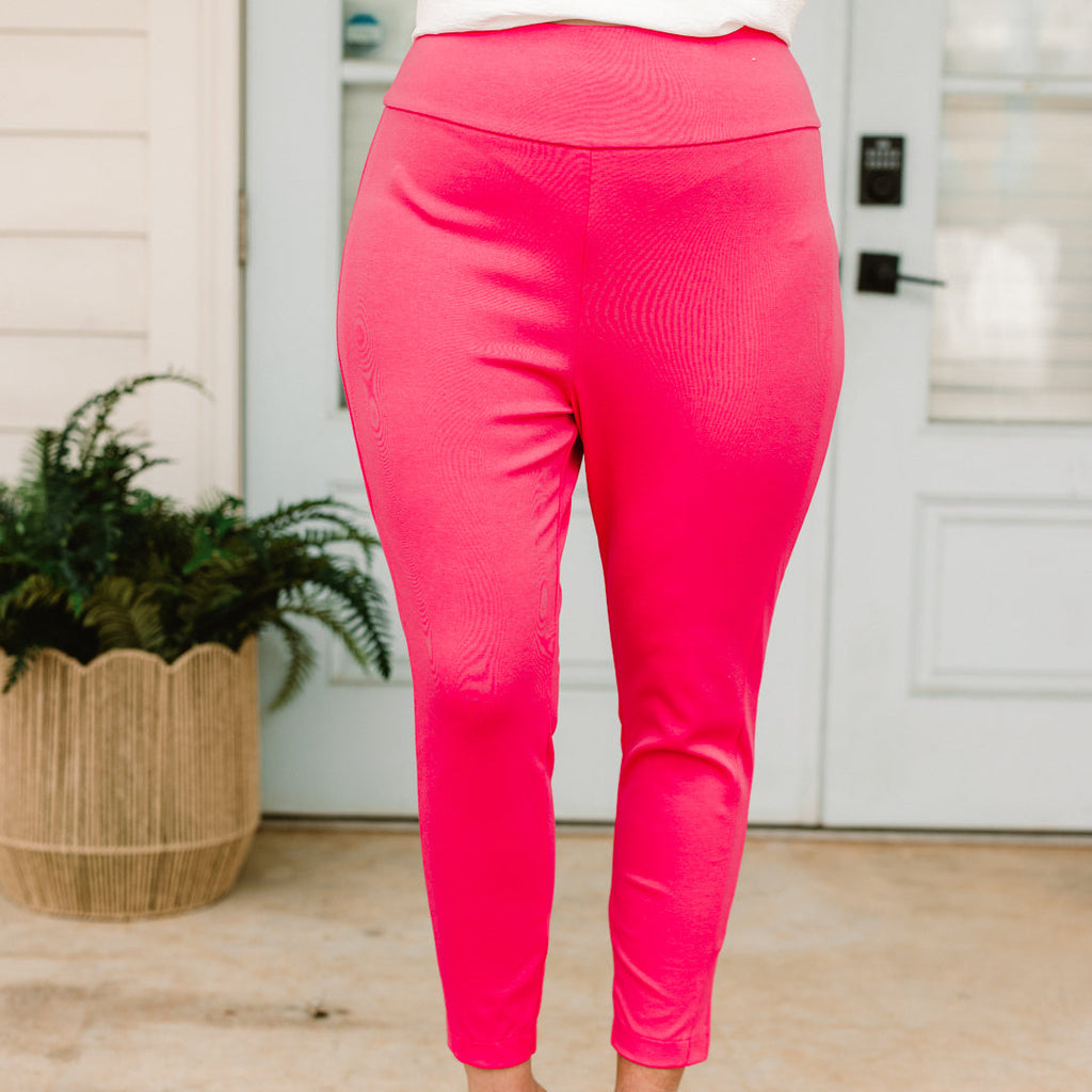 Strut Your Style Pants, Pink Sapphire