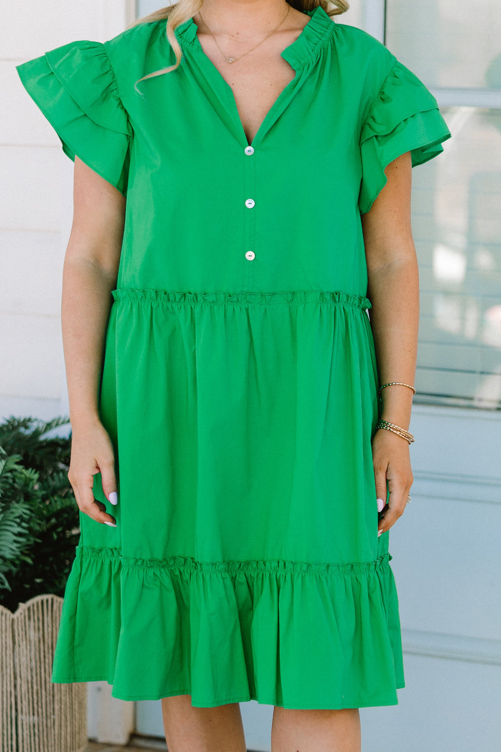 Stuck In The Moment Dress, Green
