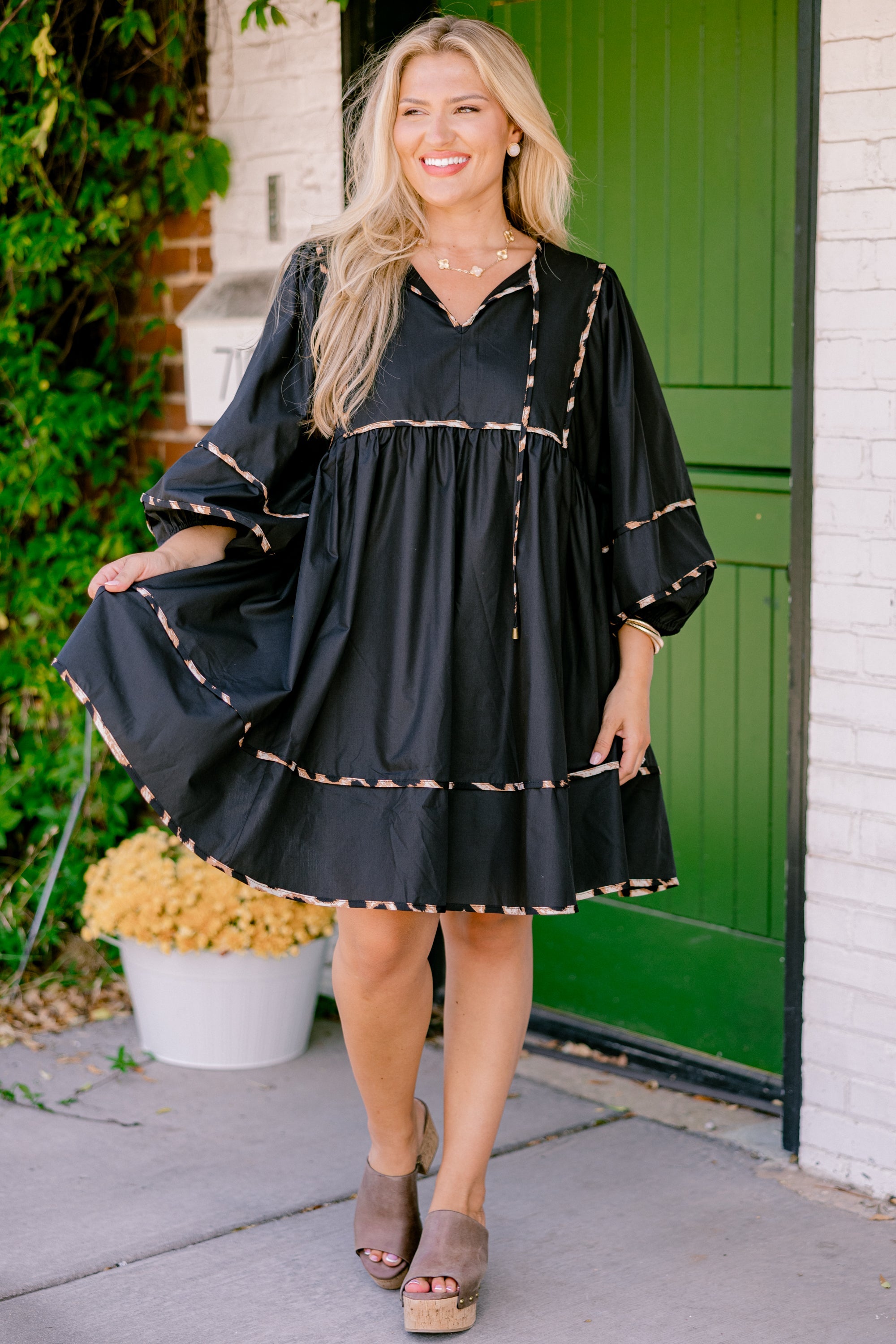 Stuck In Your Ways Dress, Black
