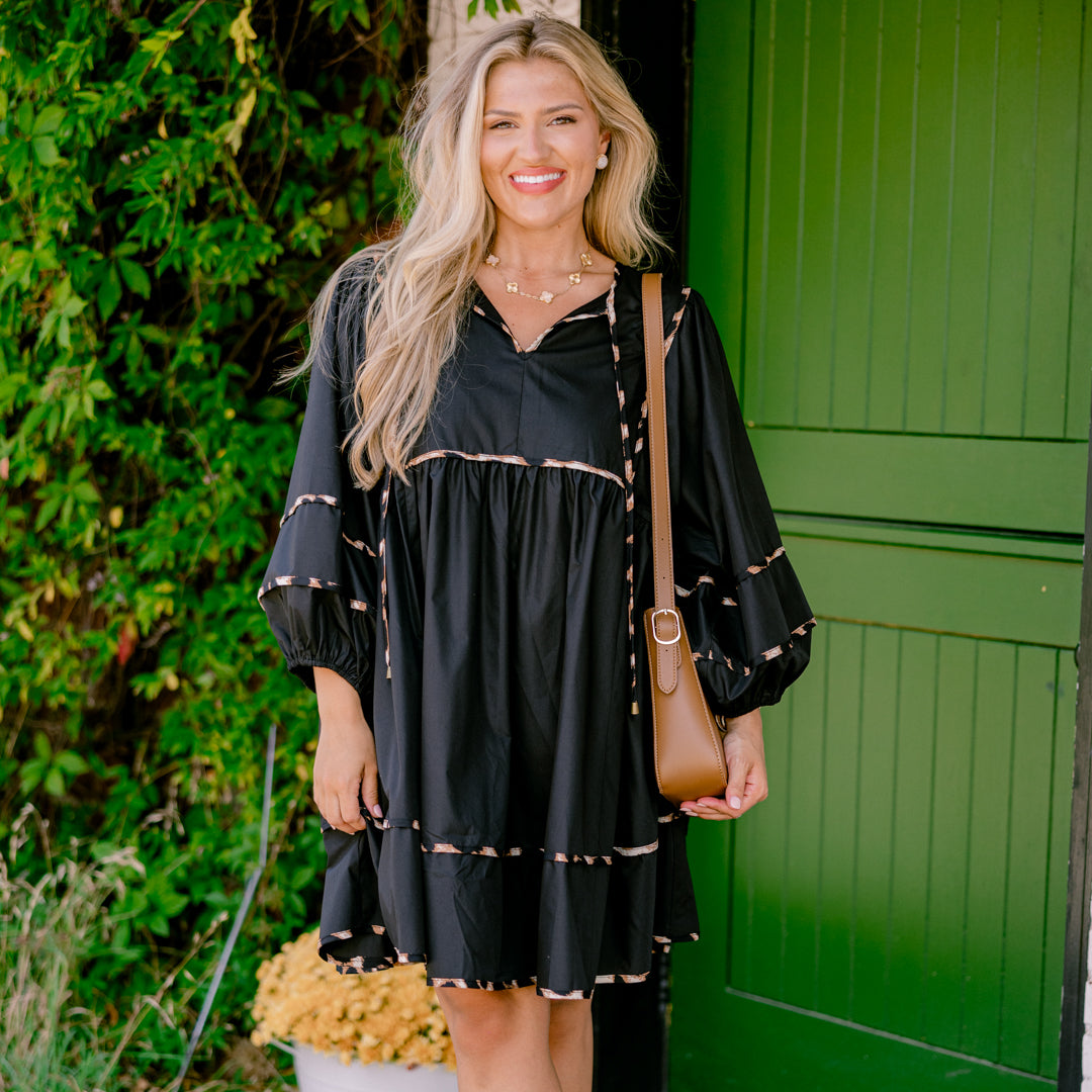 Stuck In Your Ways Dress, Black