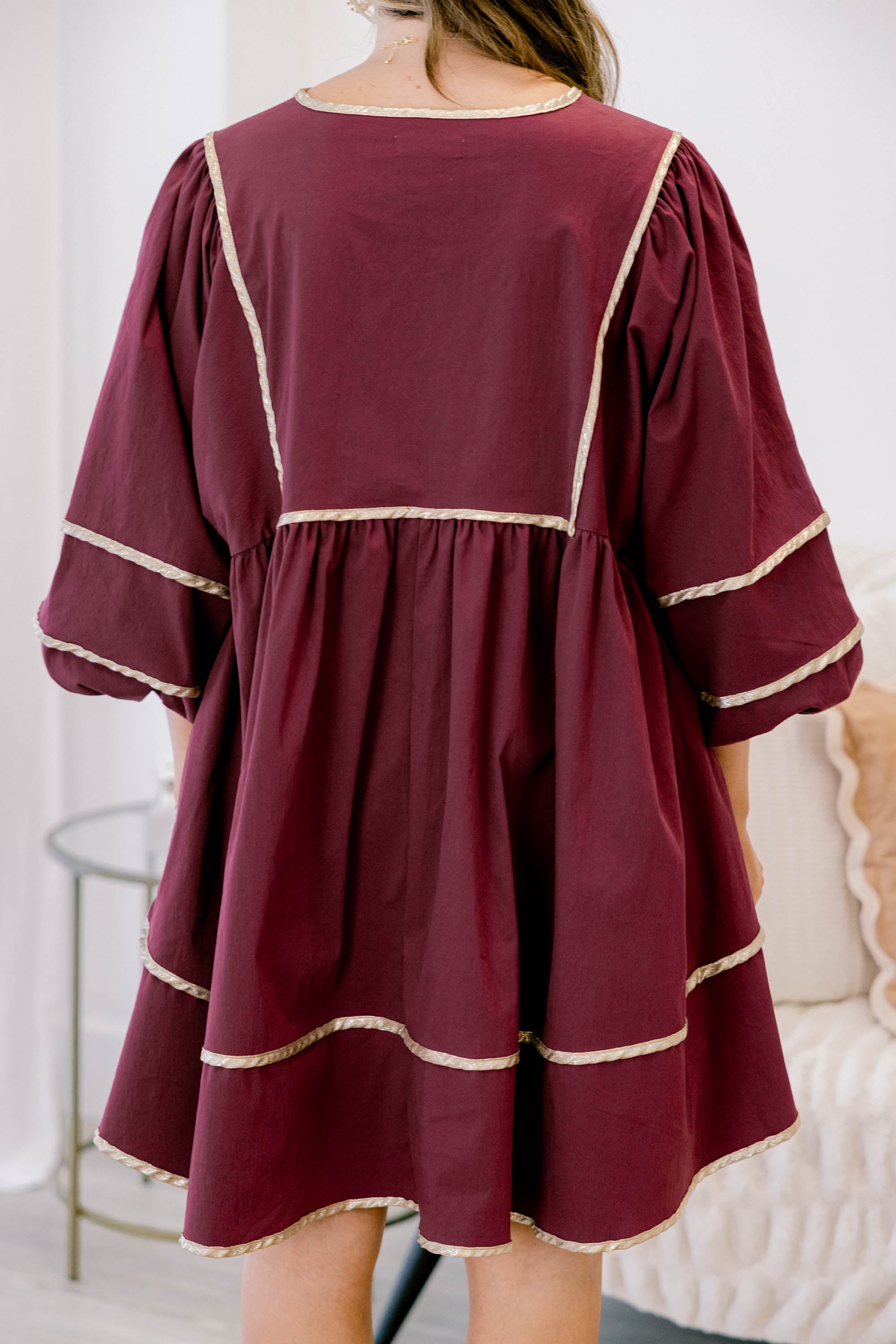 Stuck In Your Ways Dress, Plum