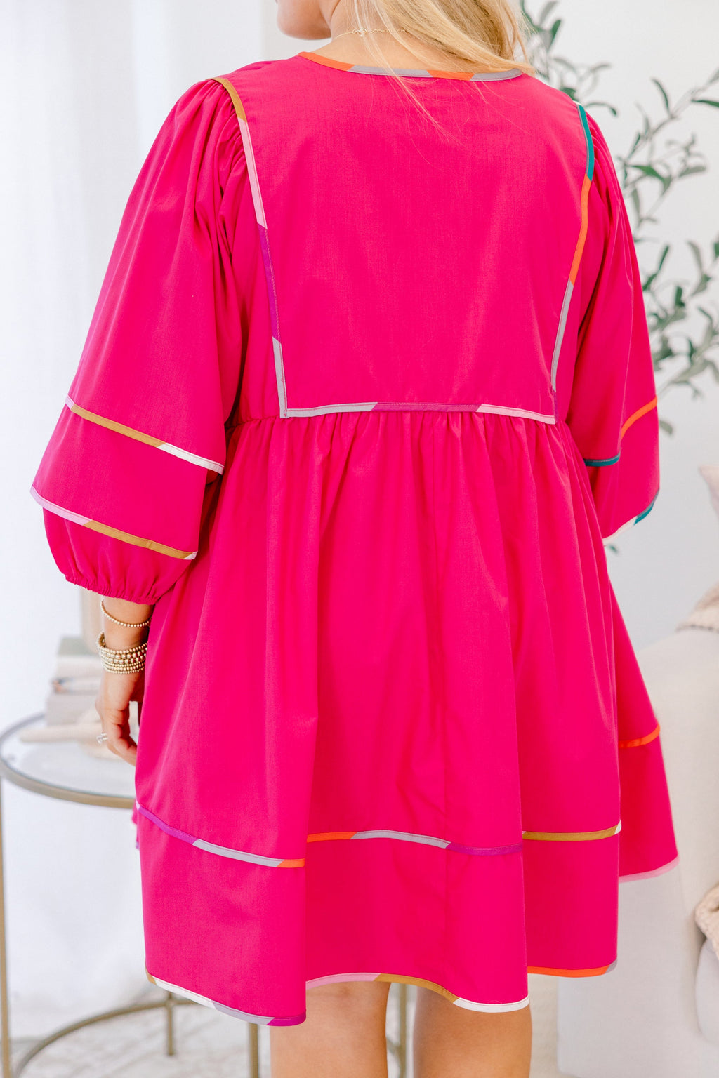 Stuck In Your Ways Dress, Fuchsia