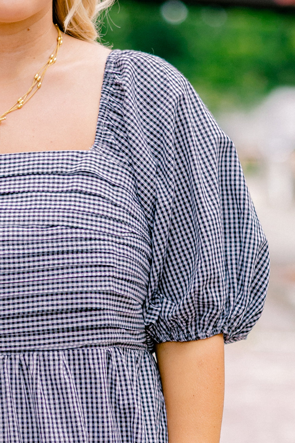 Stunning Views Dress, Black Gingham