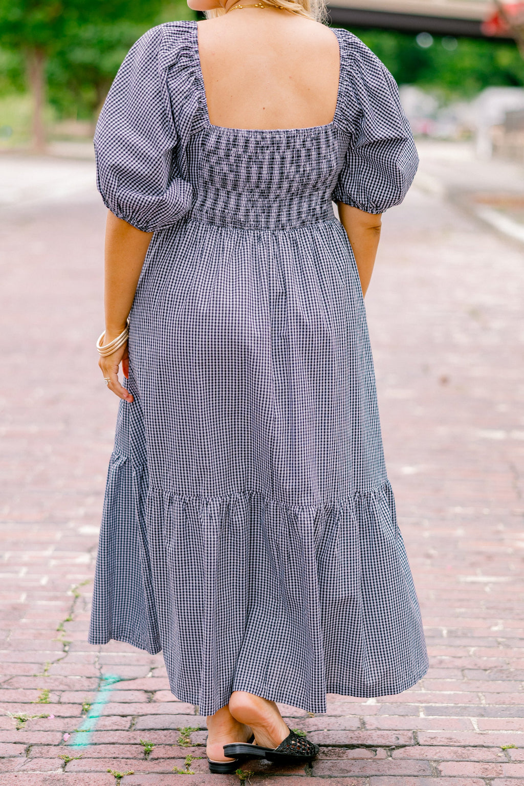 Stunning Views Dress, Black Gingham