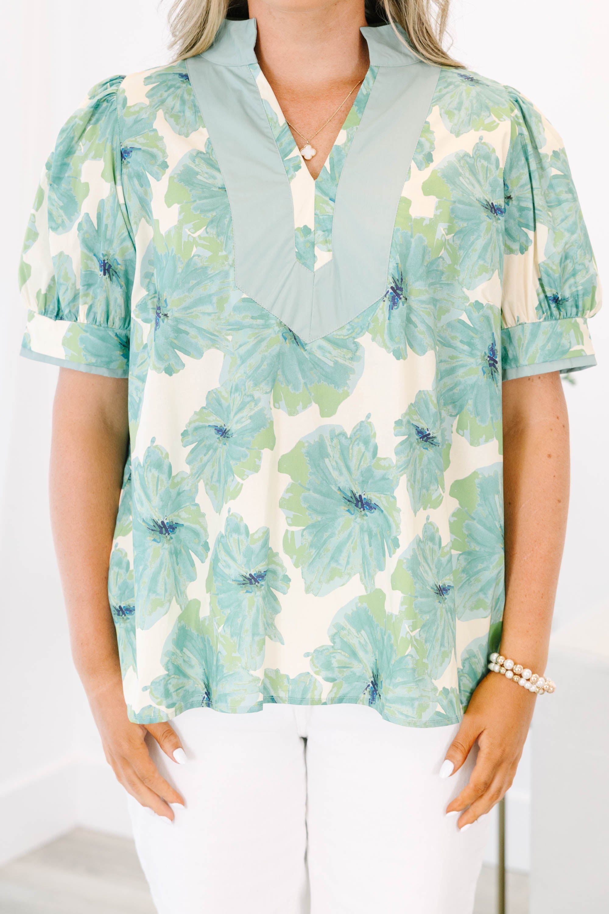 Style Statement Top, Green