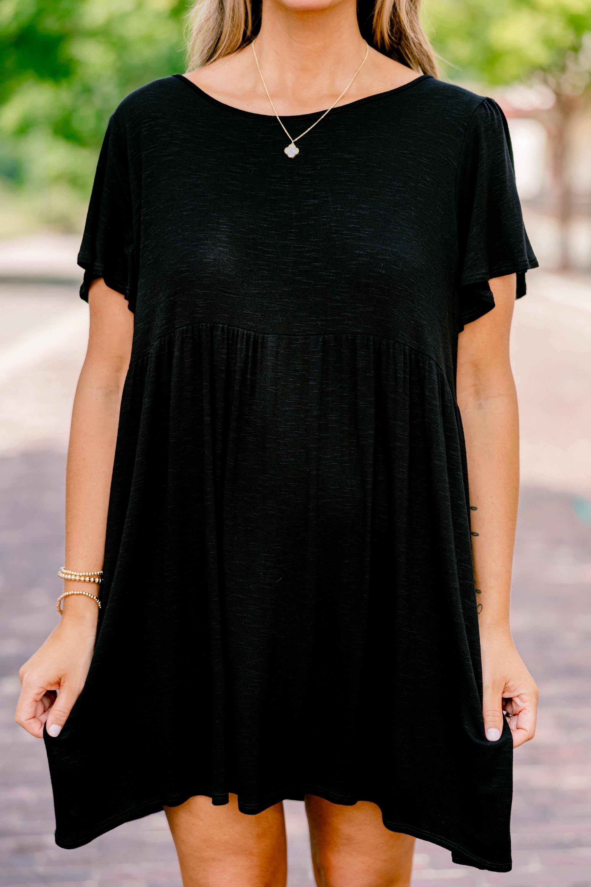 Stylish Attitude Dress, Black