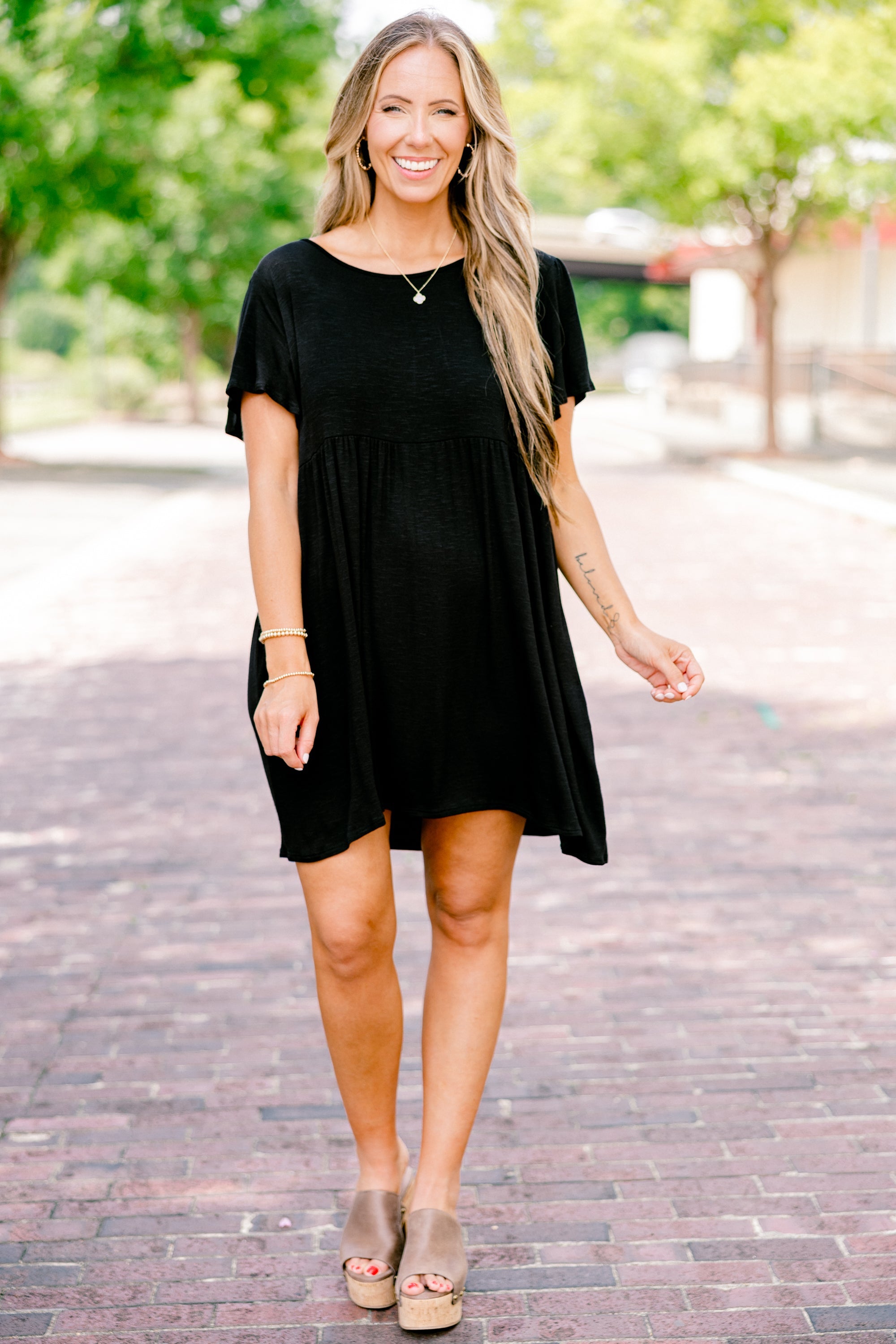 Stylish Attitude Dress, Black