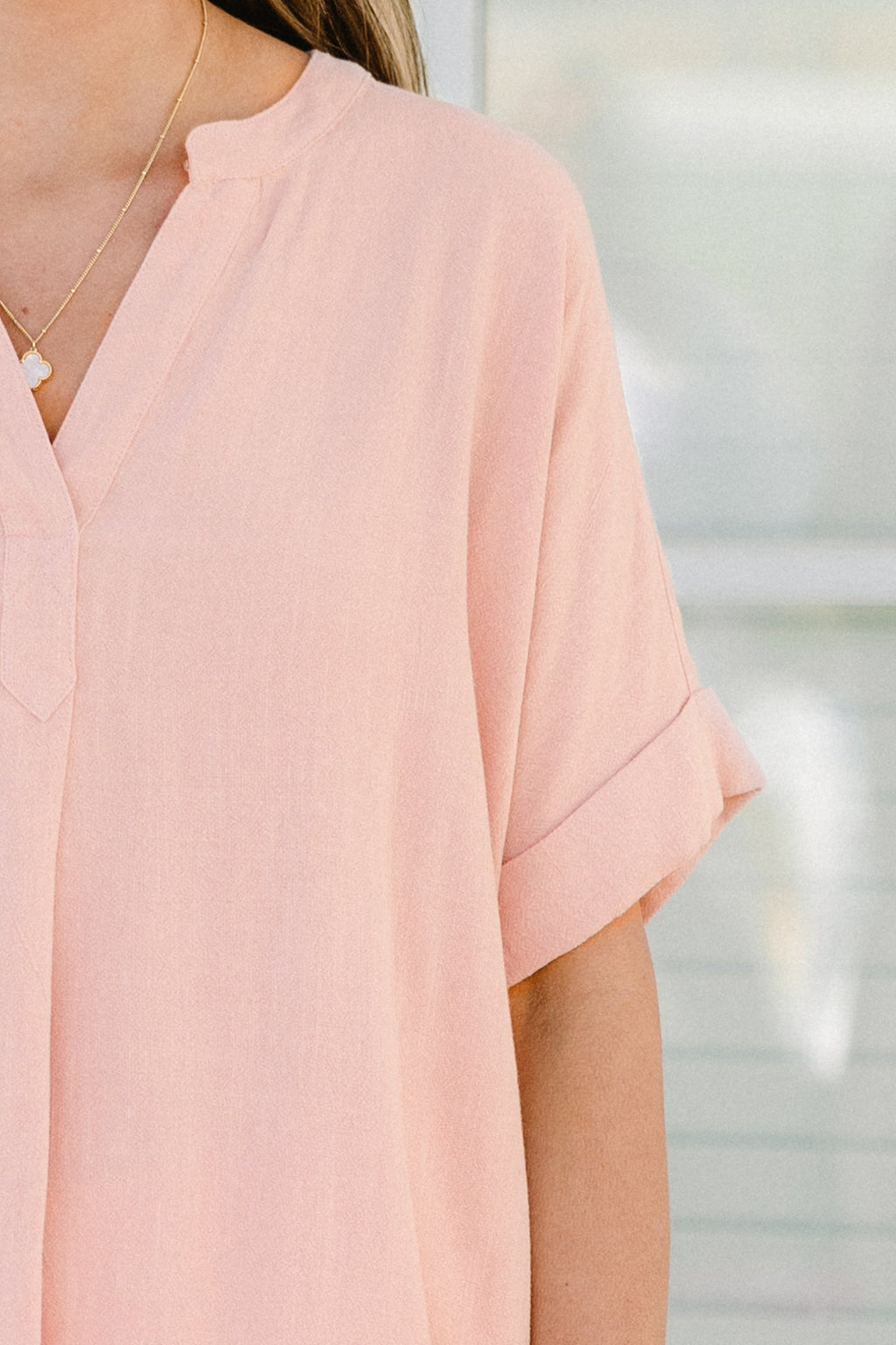 Sugar Magnolia Top, Light Rose