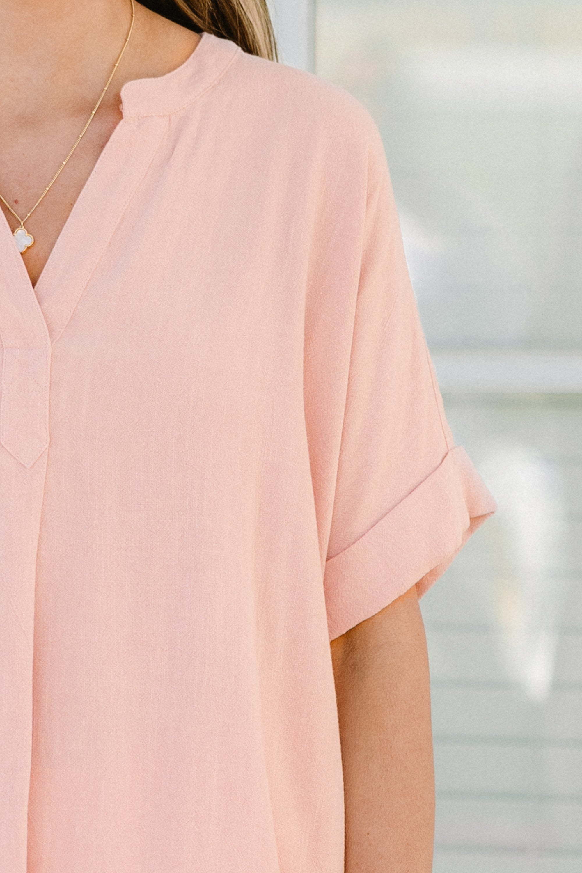 Sugar Magnolia Top, Light Rose