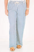 Summer Comfort Pants, Blue Stripe