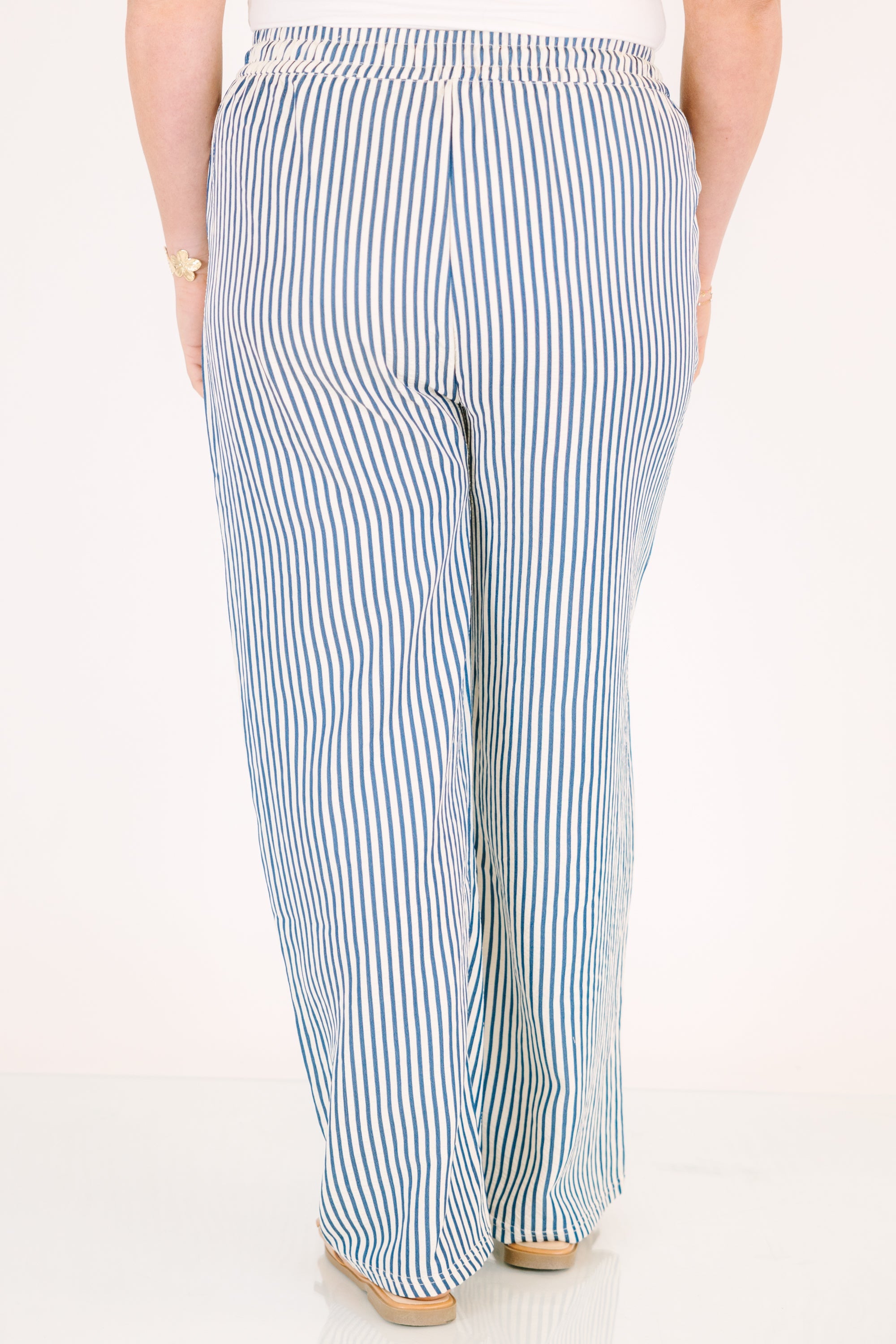 Summer Comfort Pants, Blue Stripe