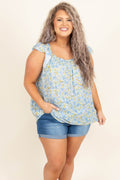 Summer Crush Tank, Blue