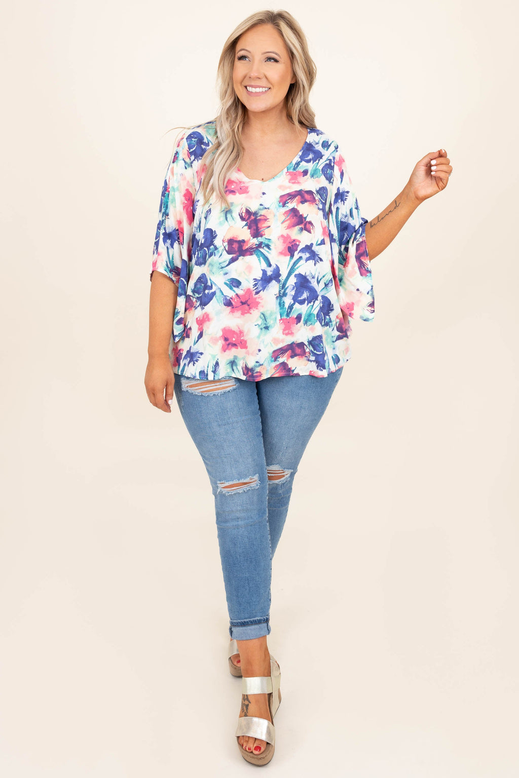 Summer Fling Top, Ivory
