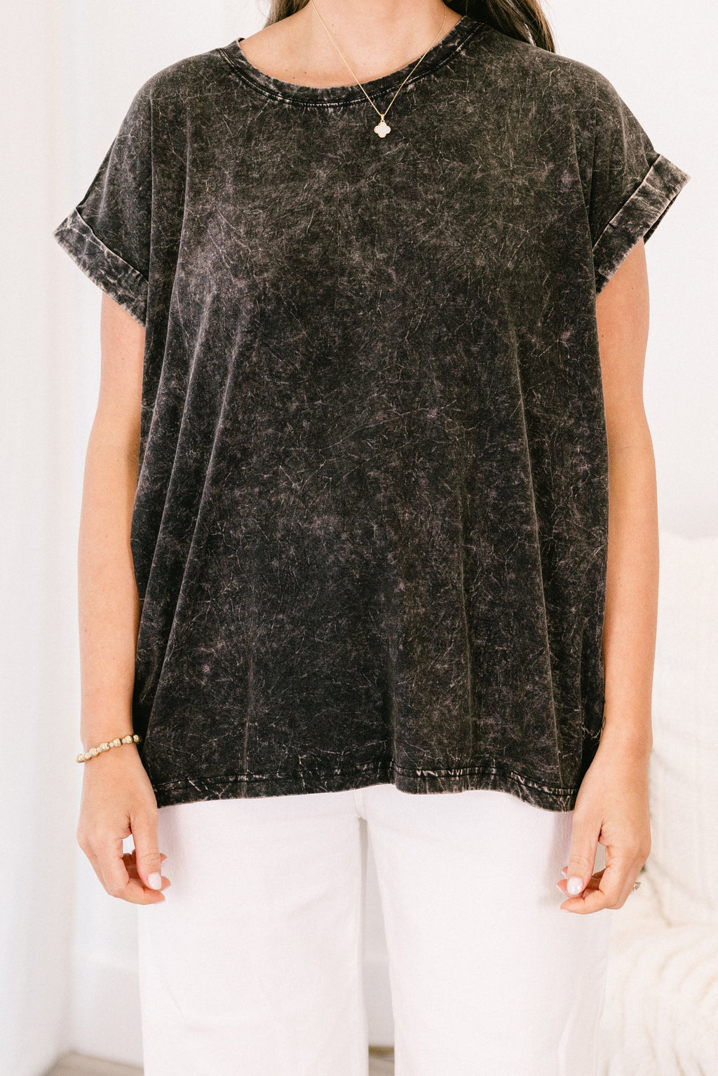 Summer Fun Top, Ash Black