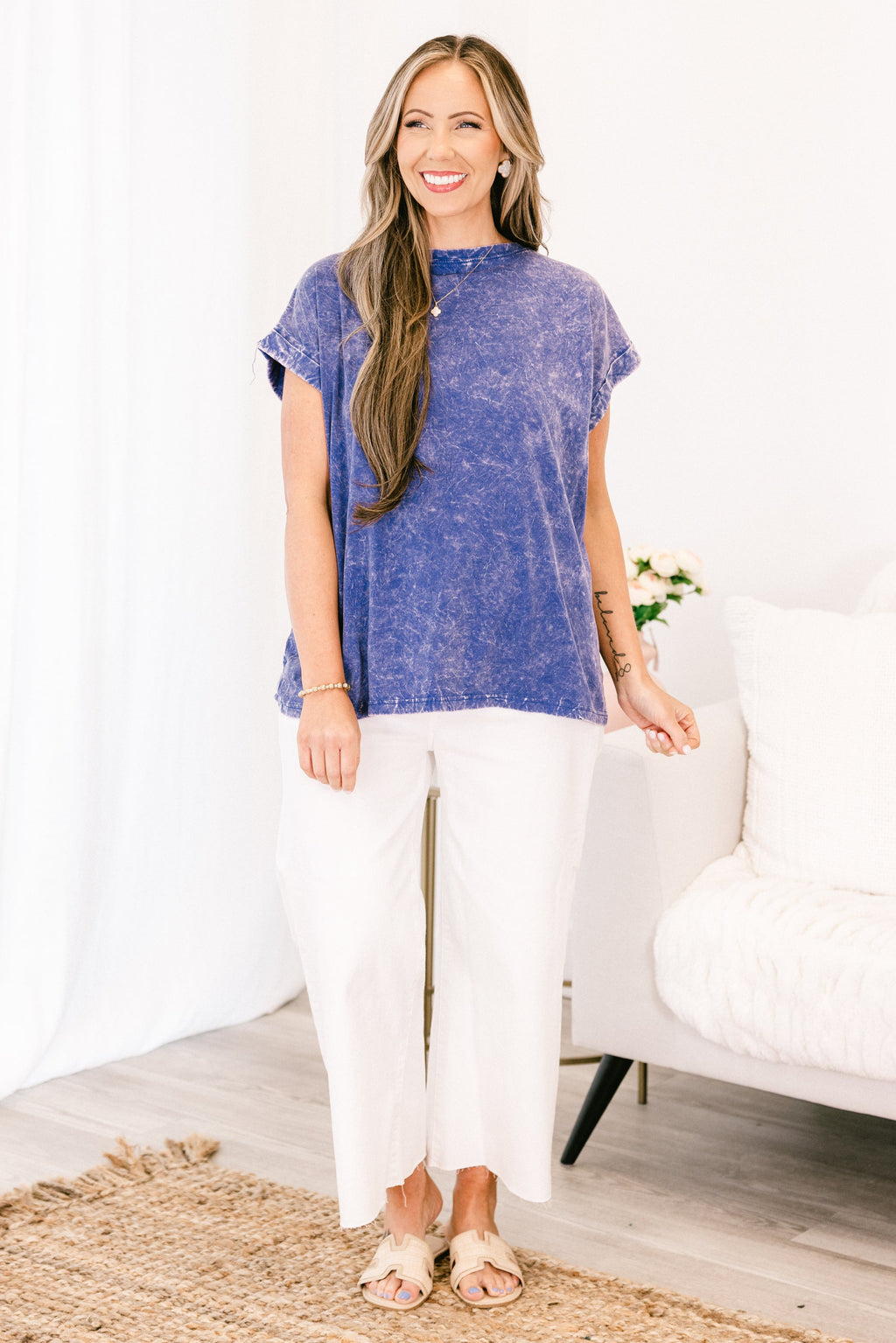 Summer Fun Top, Blueberry
