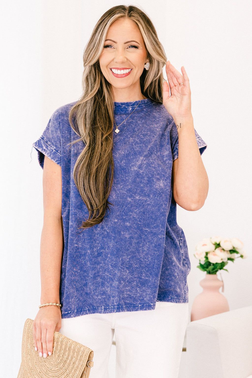 Summer Fun Top, Blueberry