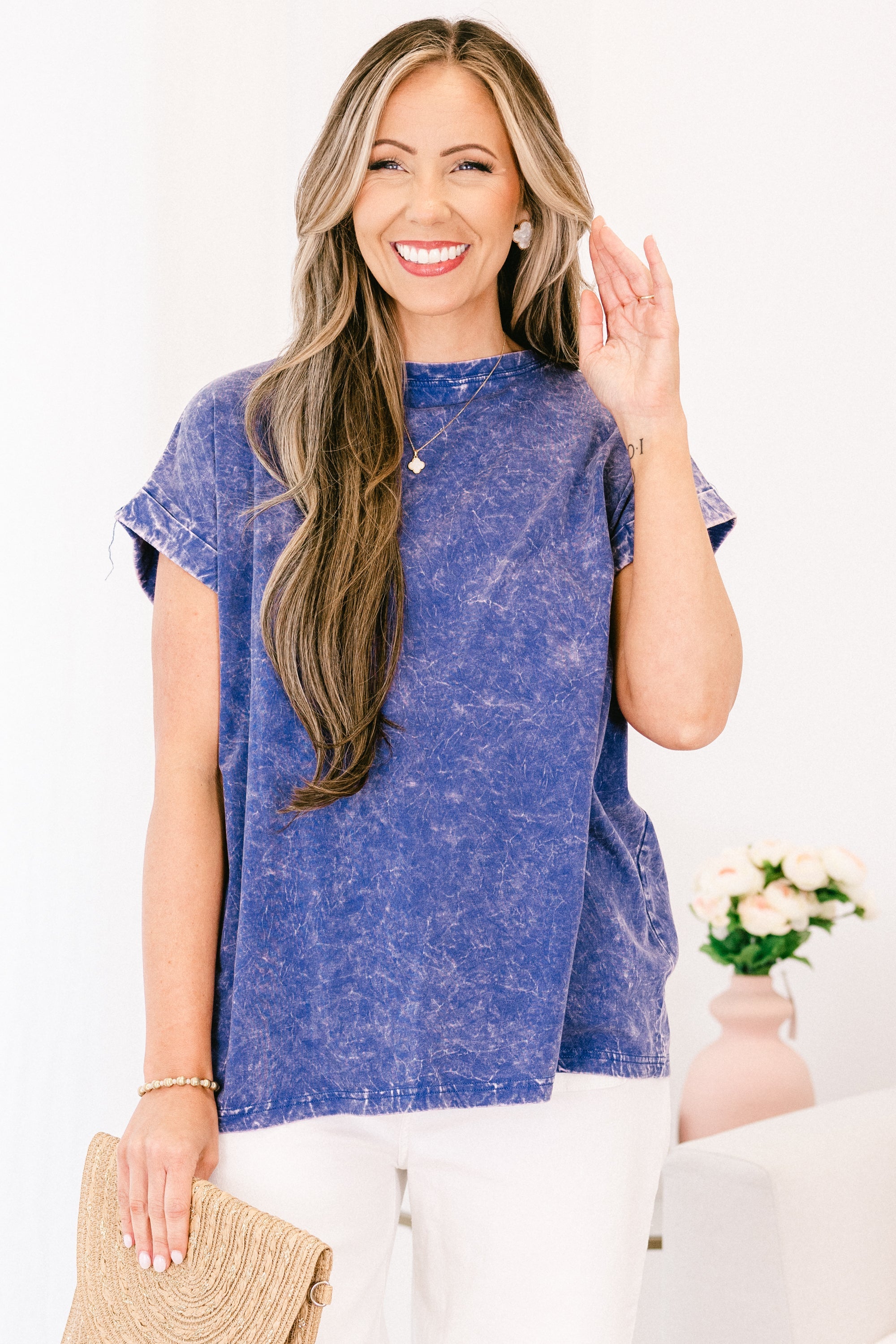 Summer Fun Top, Blueberry