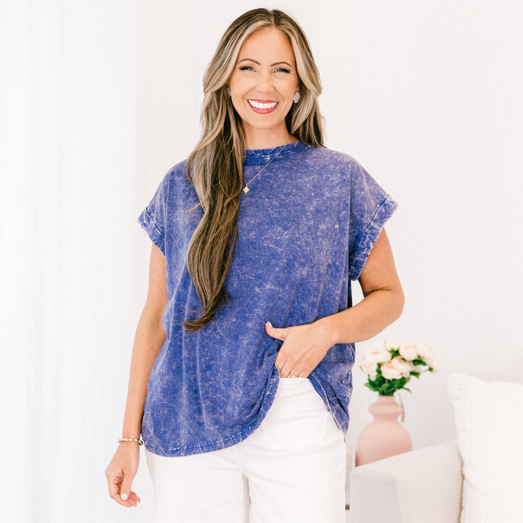 Summer Fun Top, Blueberry