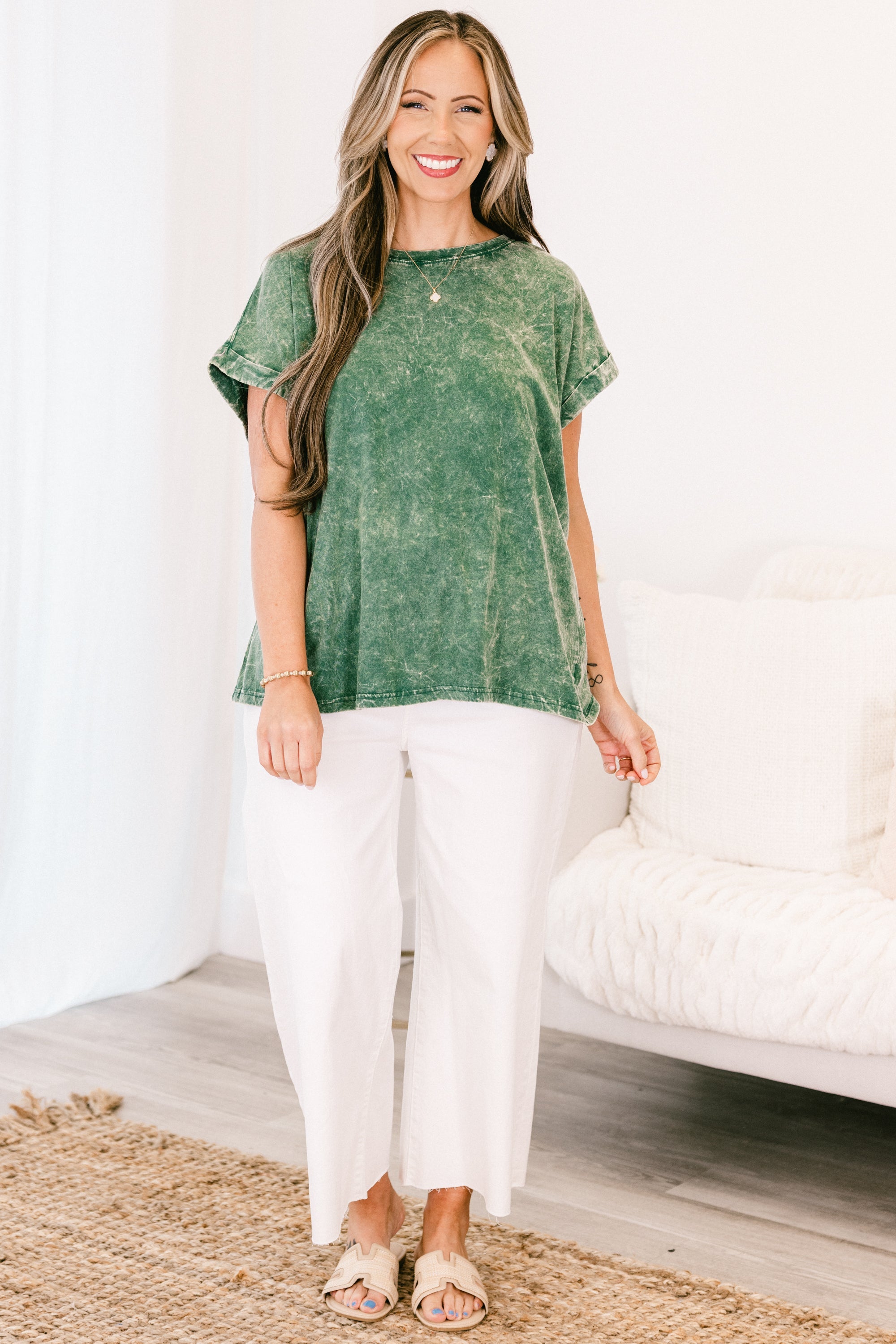 Summer Fun Top, Dark Green
