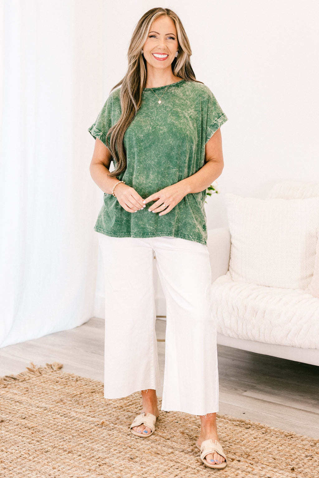 Summer Fun Top, Dark Green