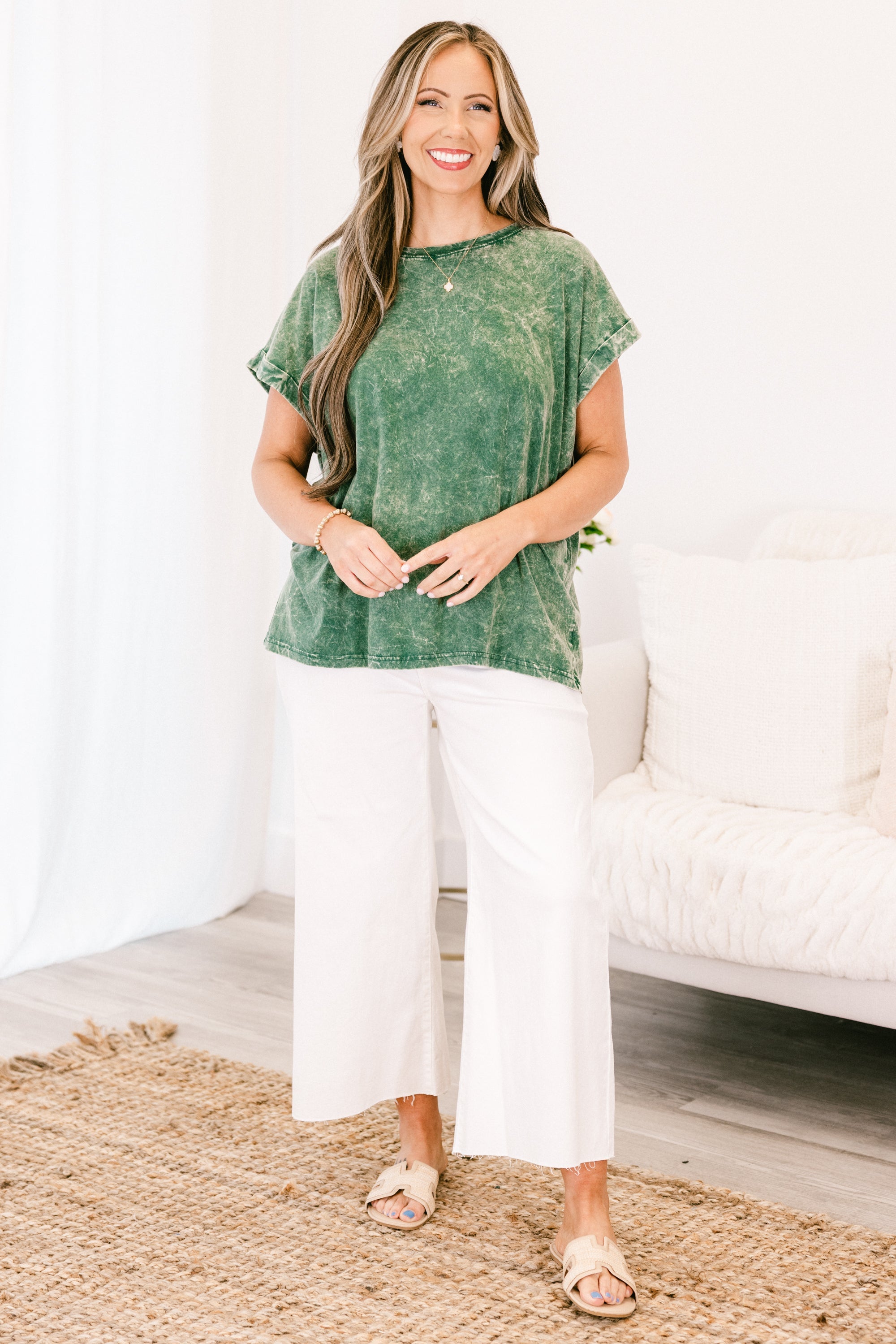 Summer Fun Top, Dark Green