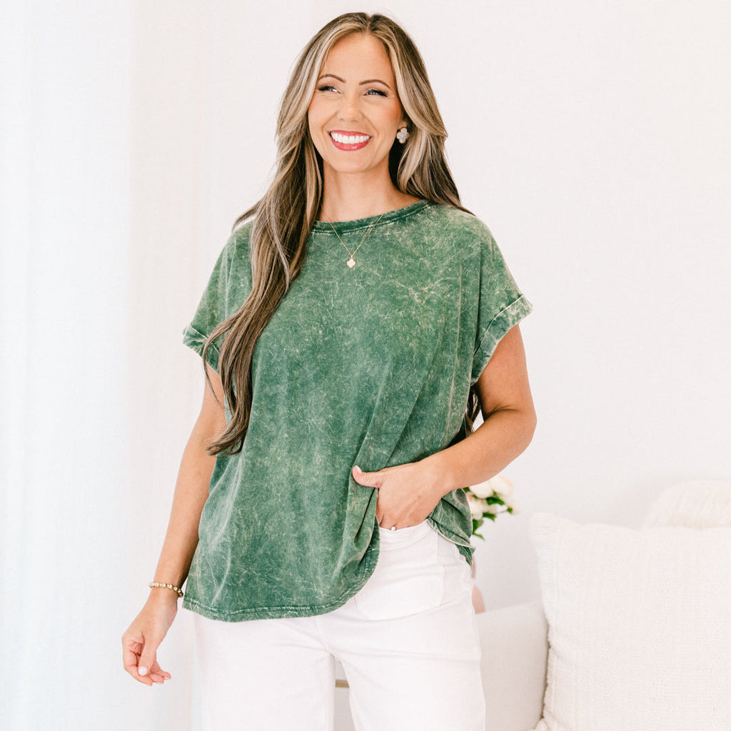 Summer Fun Top, Dark Green