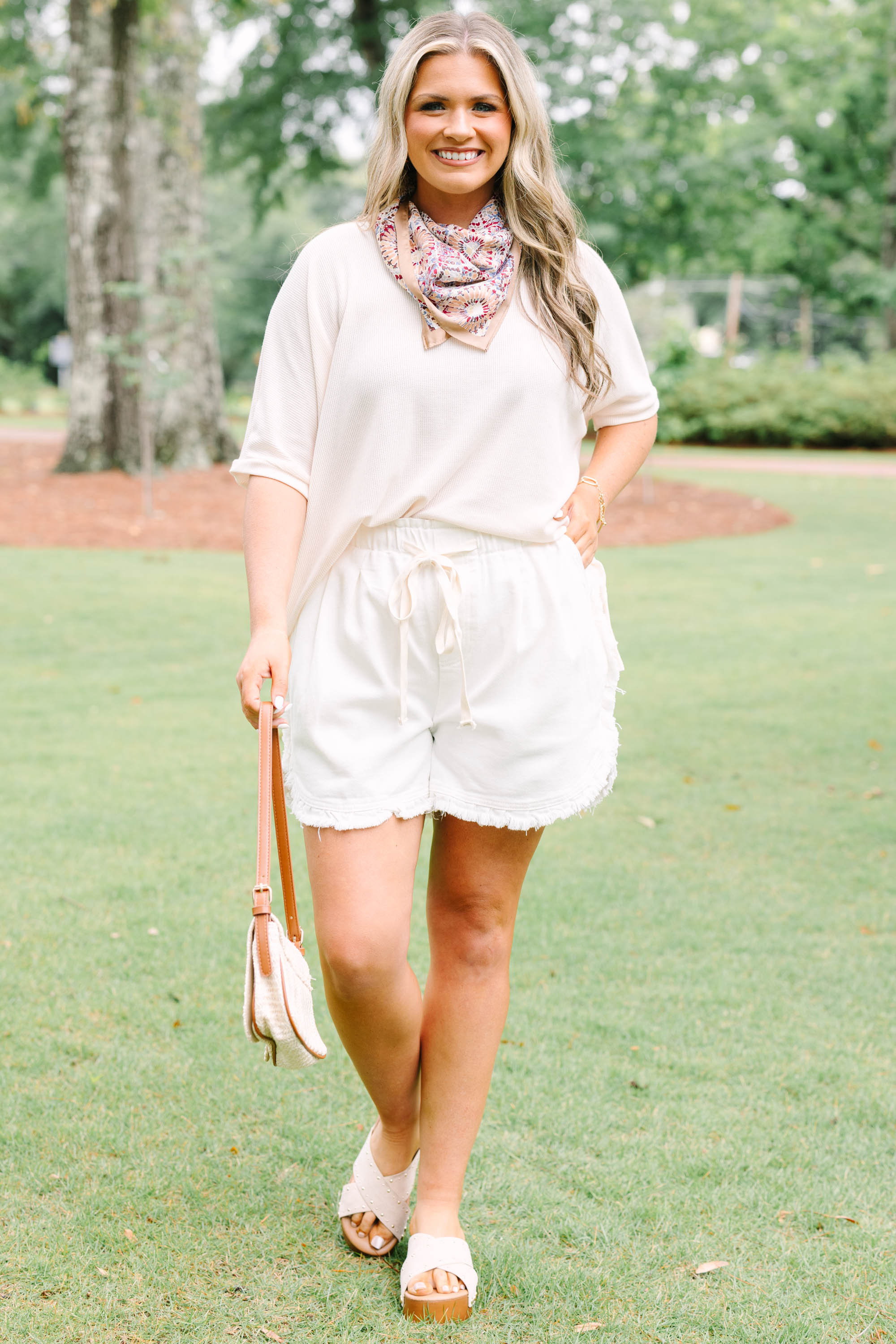 Summer In The Air Shorts, Ivory