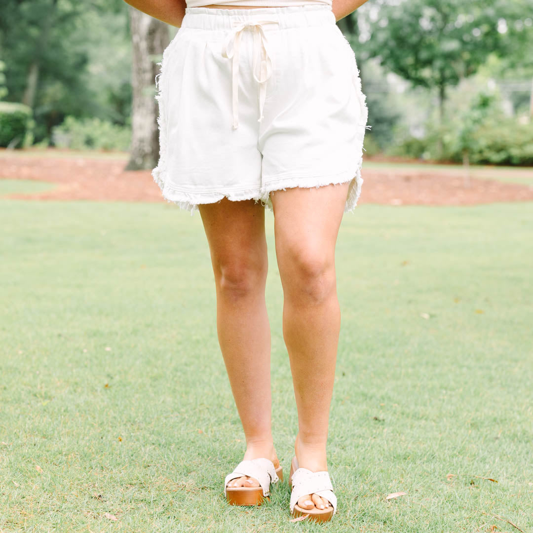 Summer In The Air Shorts, Ivory