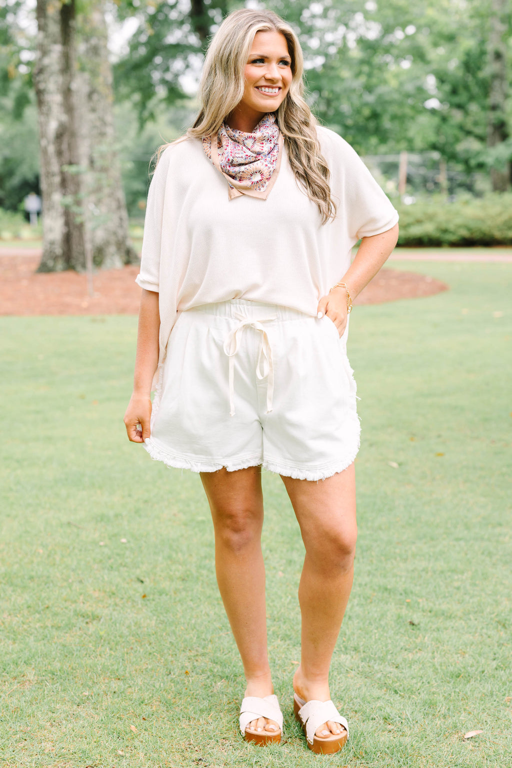 Summer In The Air Shorts, Ivory