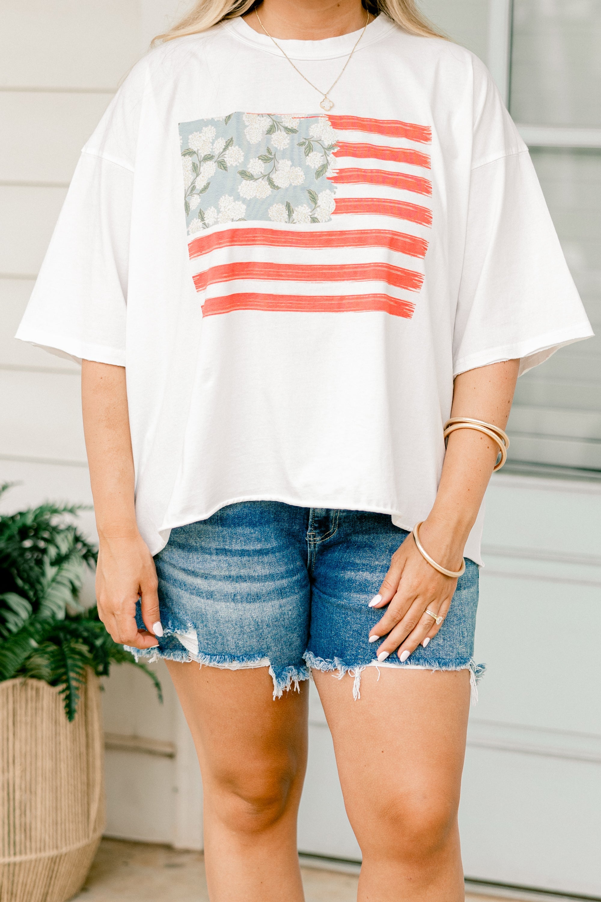 Summer On The Coast Vintage Wash Tee, White