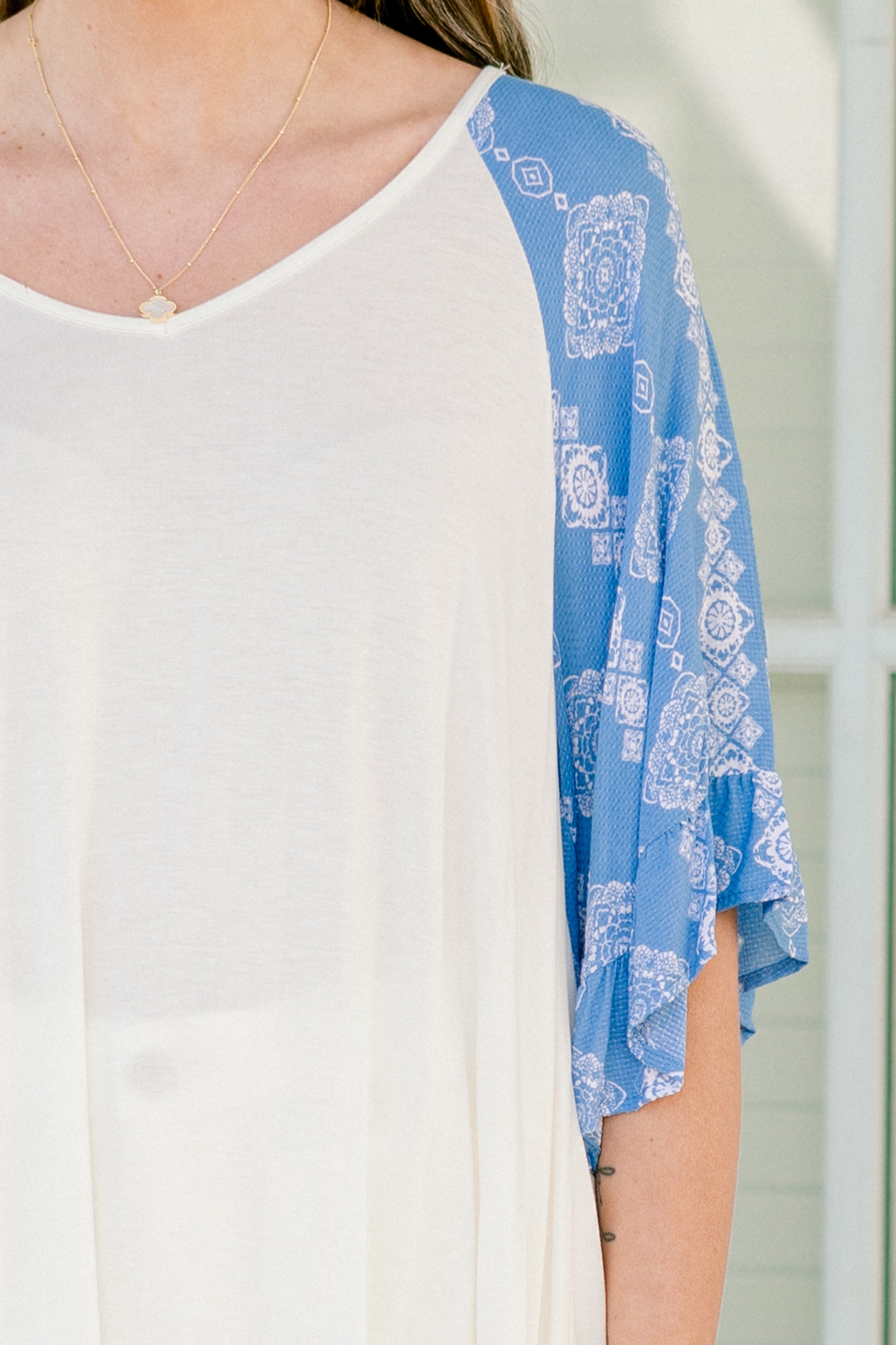 Summer Sunset Top, Blue