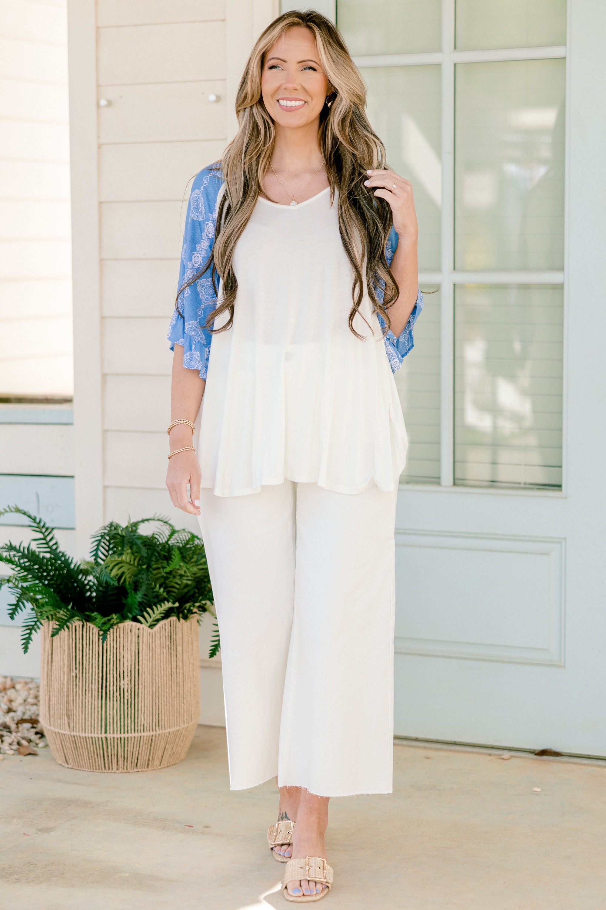 Summer Sunset Top, Blue