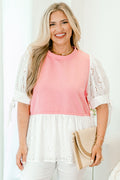 Summer Sweets Top, White Eyelet