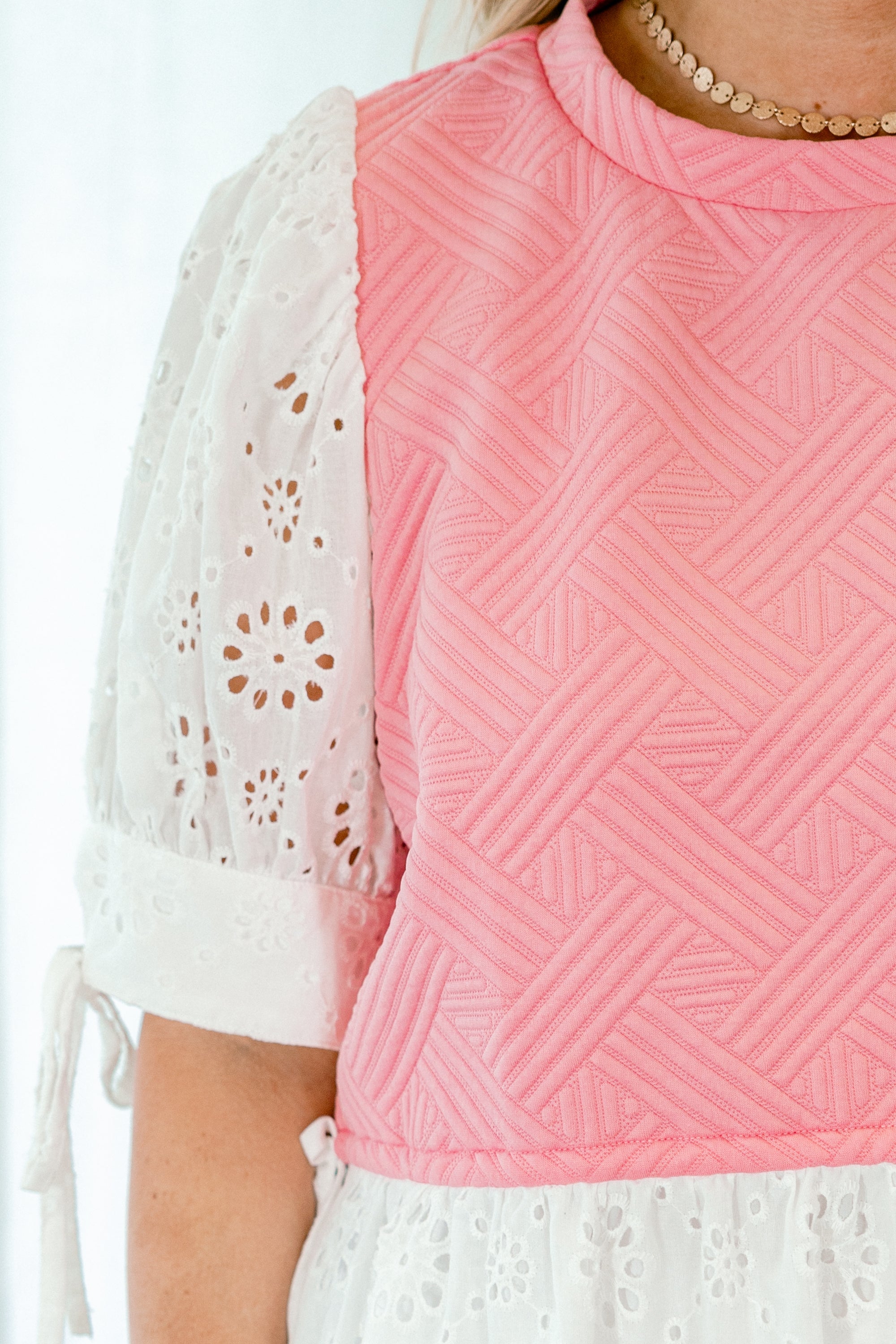 Summer Sweets Top, White Eyelet