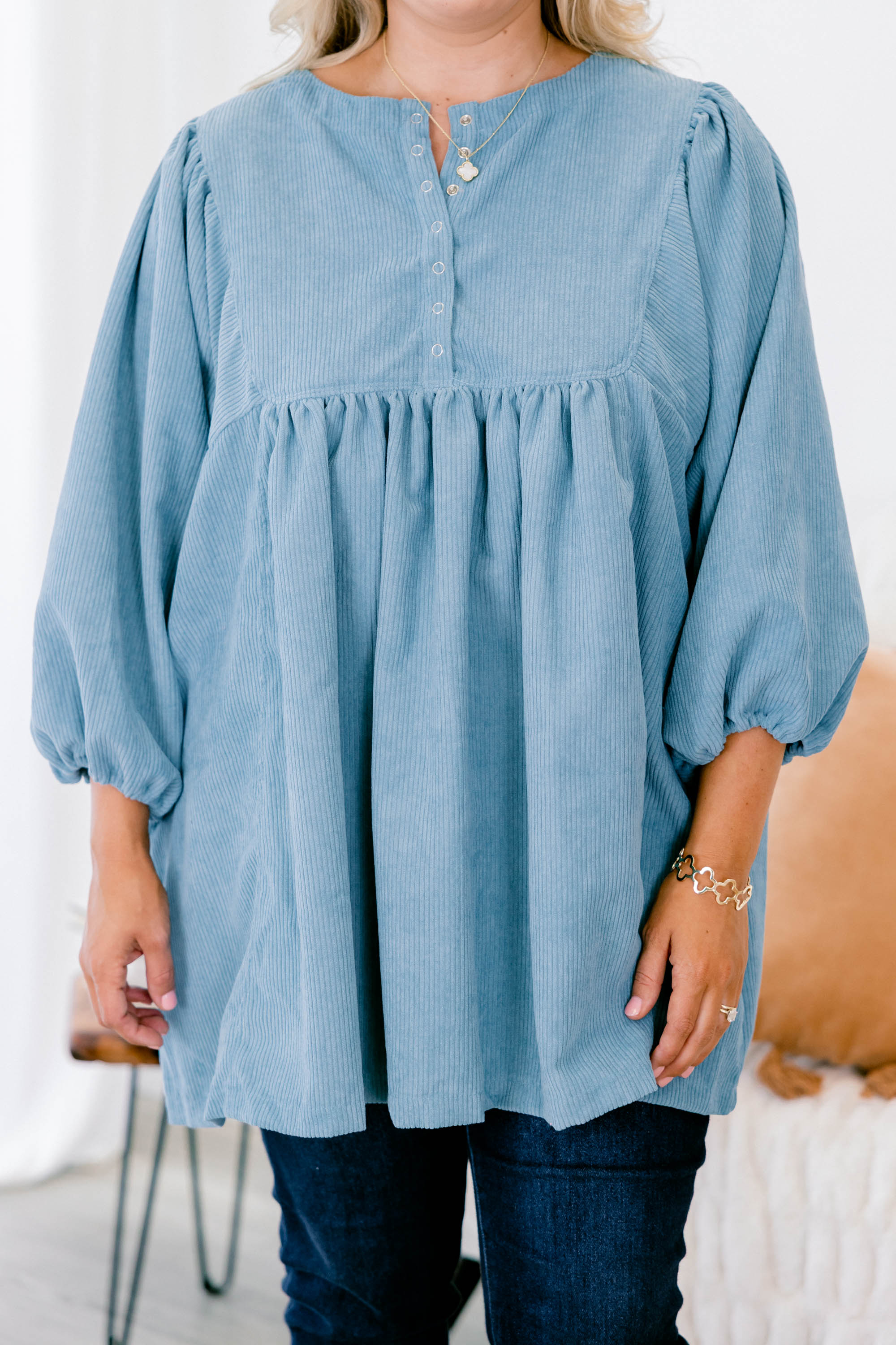 Summer Wave Tunic, Blue