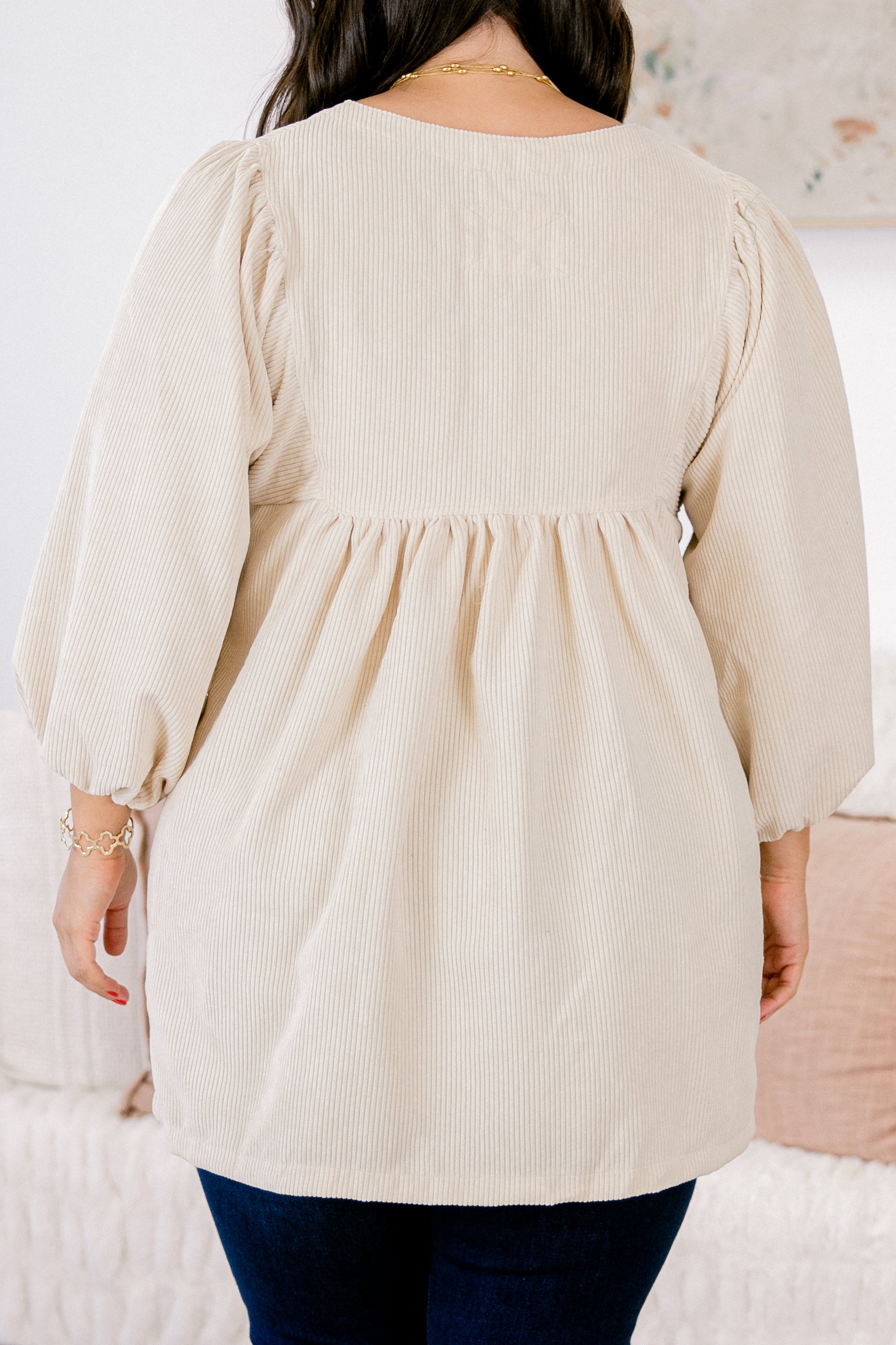 Summer Wave Tunic, Ivory