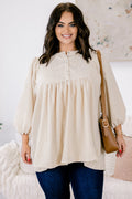 Summer Wave Tunic, Ivory