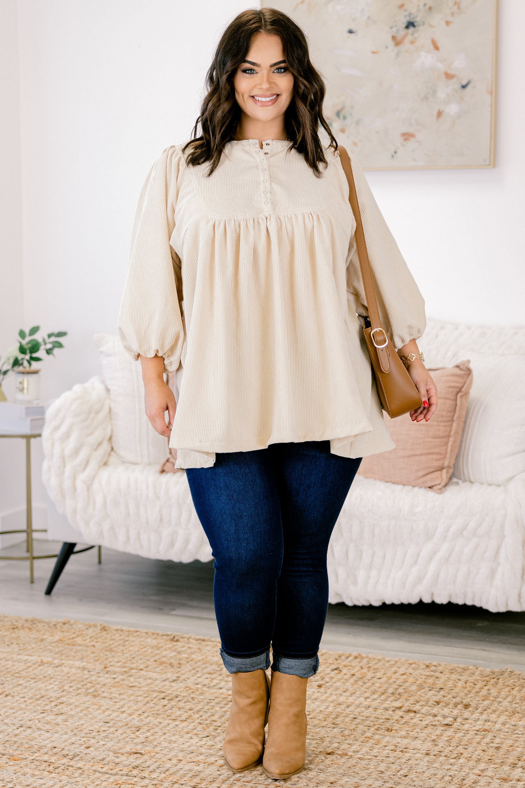 Summer Wave Tunic, Ivory